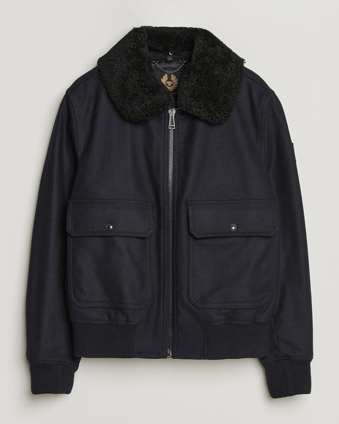 Herr | Jackor | Belstaff | Welder Wool Bomber Jacket Dark Ink