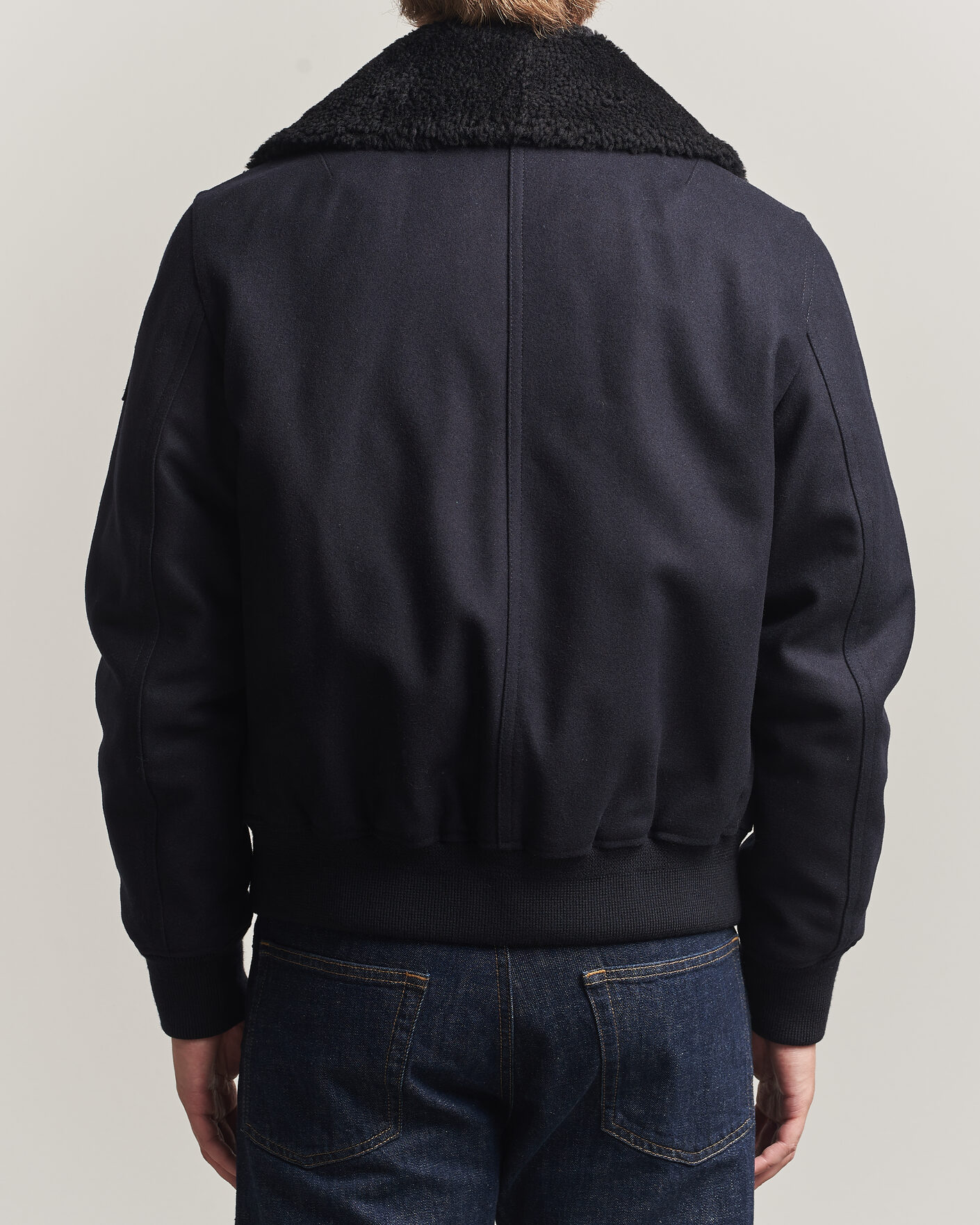 Herr | Jackor | Belstaff | Welder Wool Bomber Jacket Dark Ink