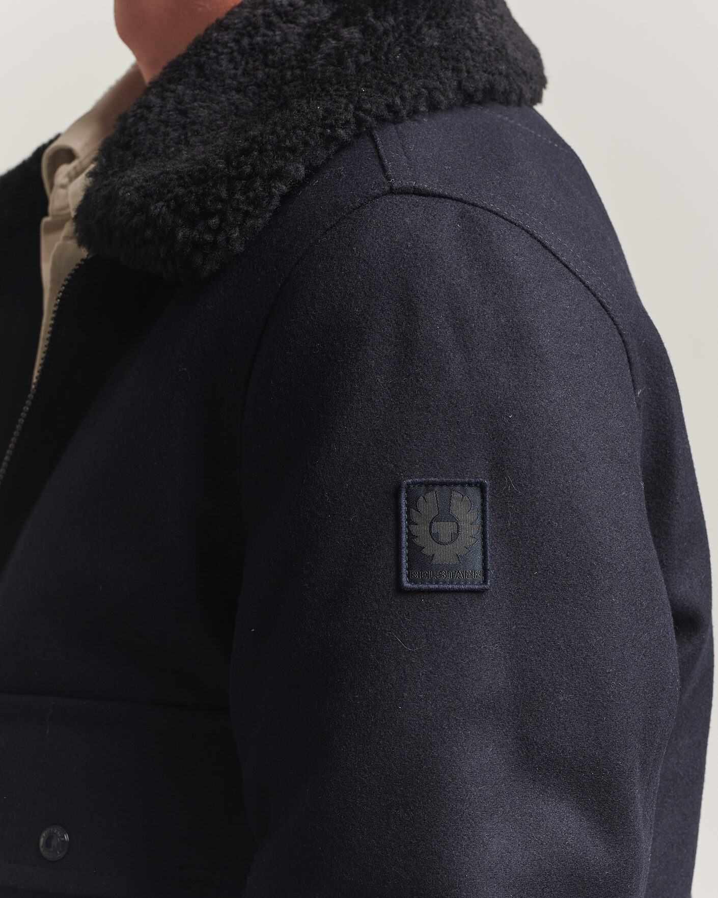 Herr | Jackor | Belstaff | Welder Wool Bomber Jacket Dark Ink