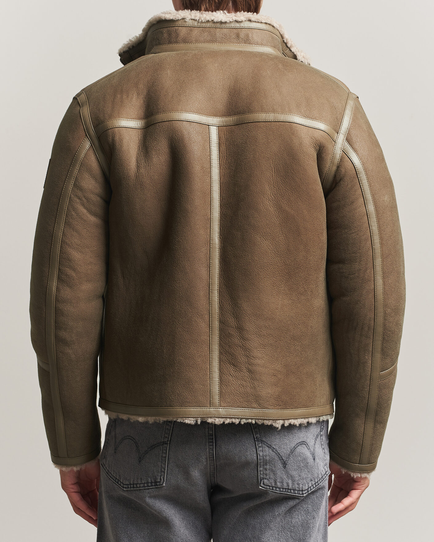 Herr | Jackor | Belstaff | Highland Shearling Jacket Dark Dusty Taupe