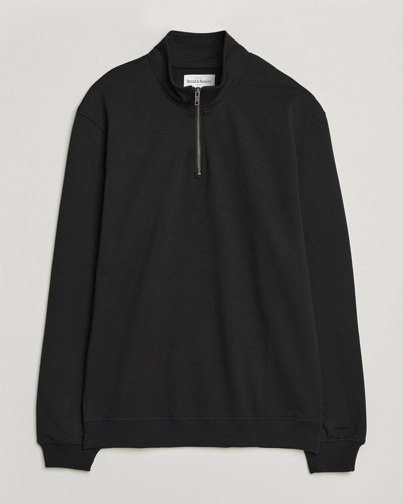 Herr |  | Bread & Boxers | Loungewear Half Zip Black