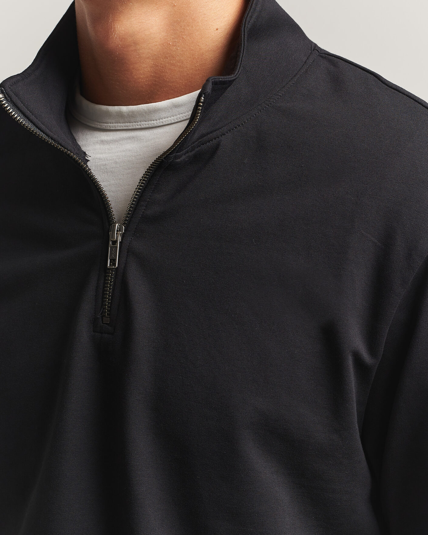 Herr | Tröjor | Bread & Boxers | Loungewear Half Zip Black