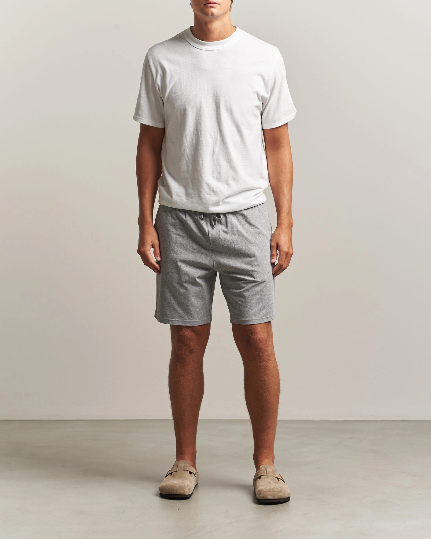 Herr | Shorts | Bread & Boxers | Pyjama Shorts Grey Melange