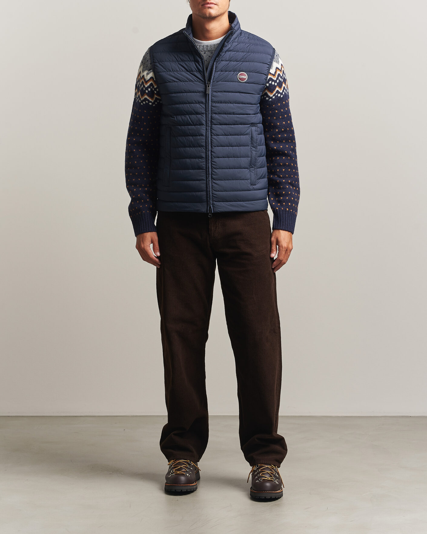 Herr | Västar | Colmar | Lightweight Down Vest Navy