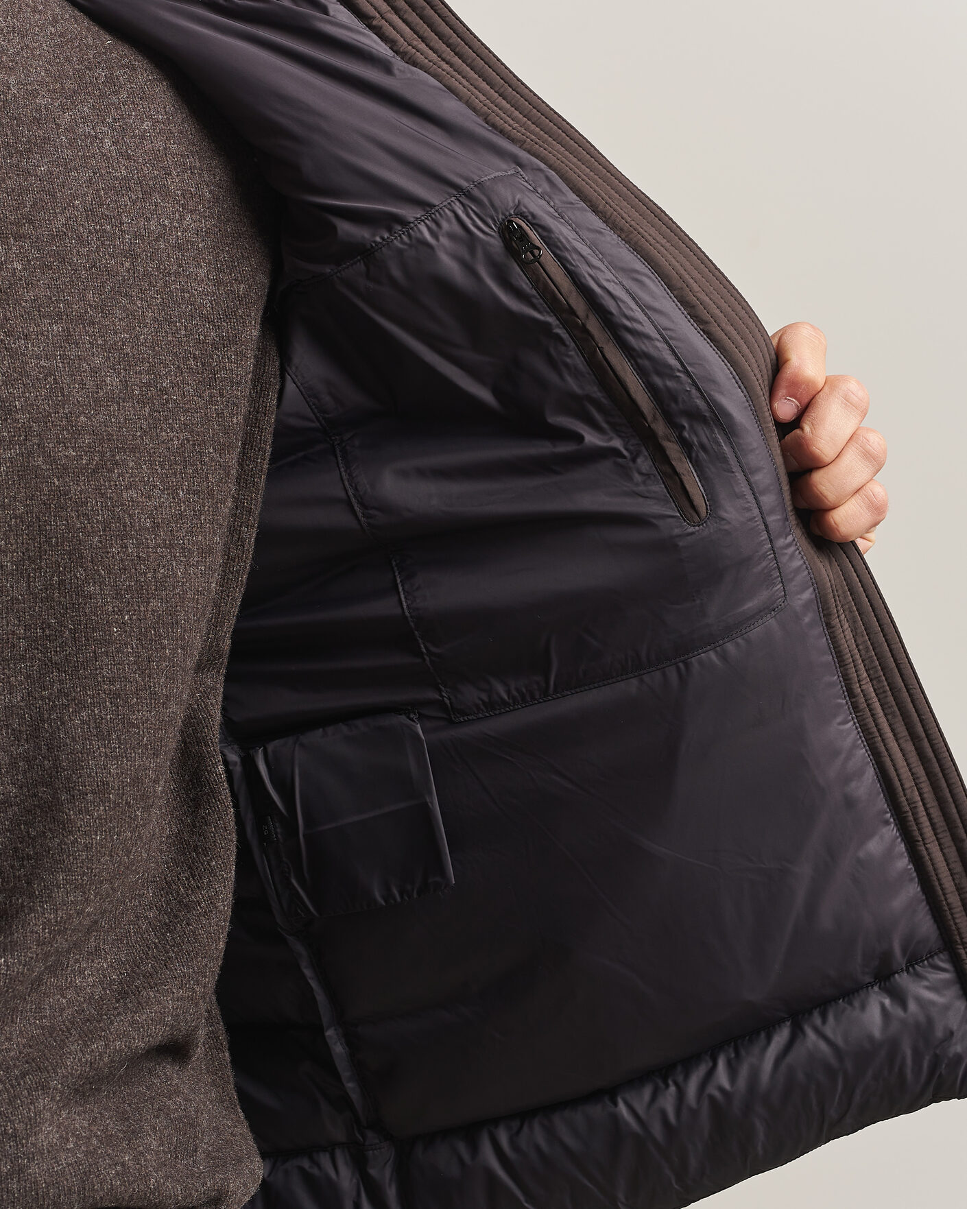 Herr | Jackor | Colmar | Quilted Down Jacket Black Coffee