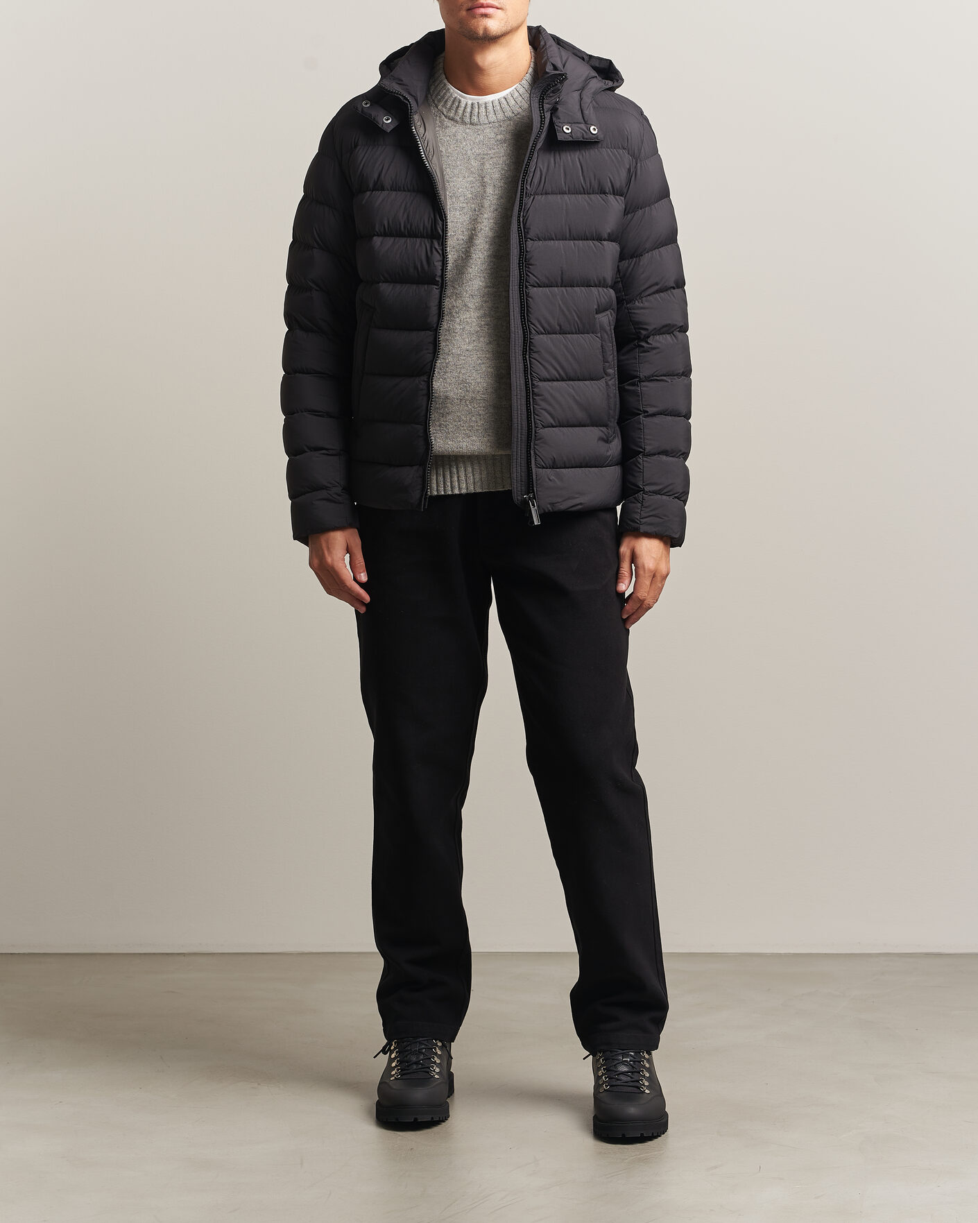 Herr | Jackor | Colmar | Quilted Down Jacket Black