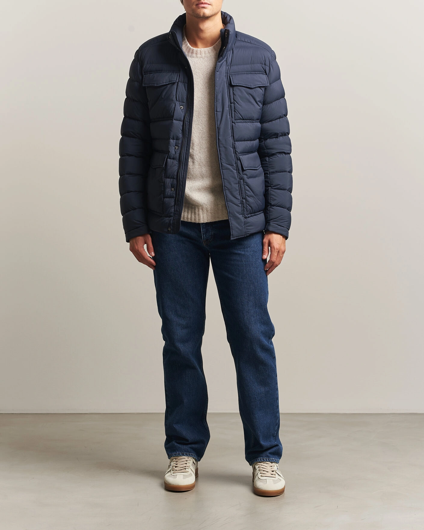 Herr | Jackor | Colmar | Field Down Jacket Navy