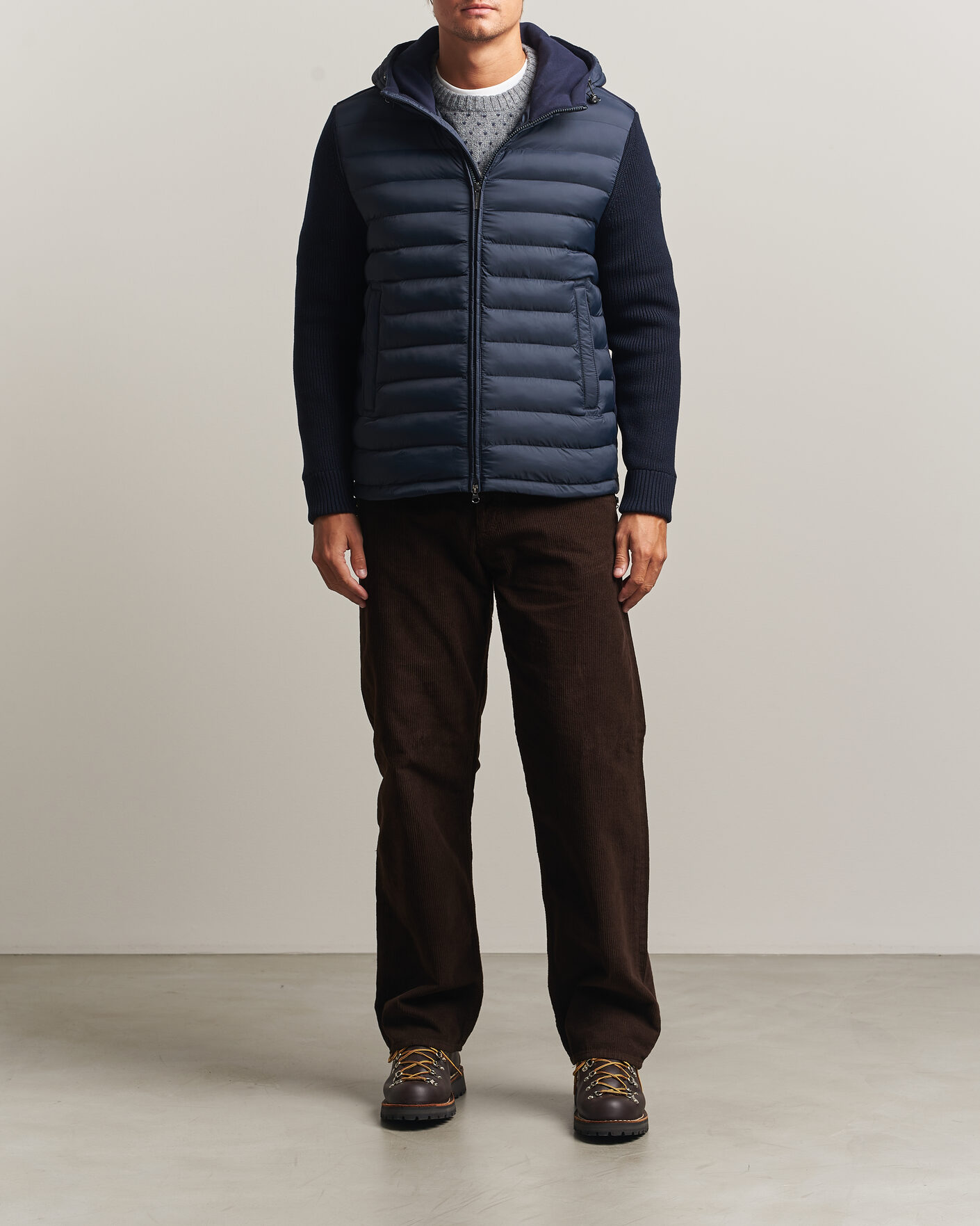 Herr | Jackor | Colmar | Hybrid Hood Jacket Navy