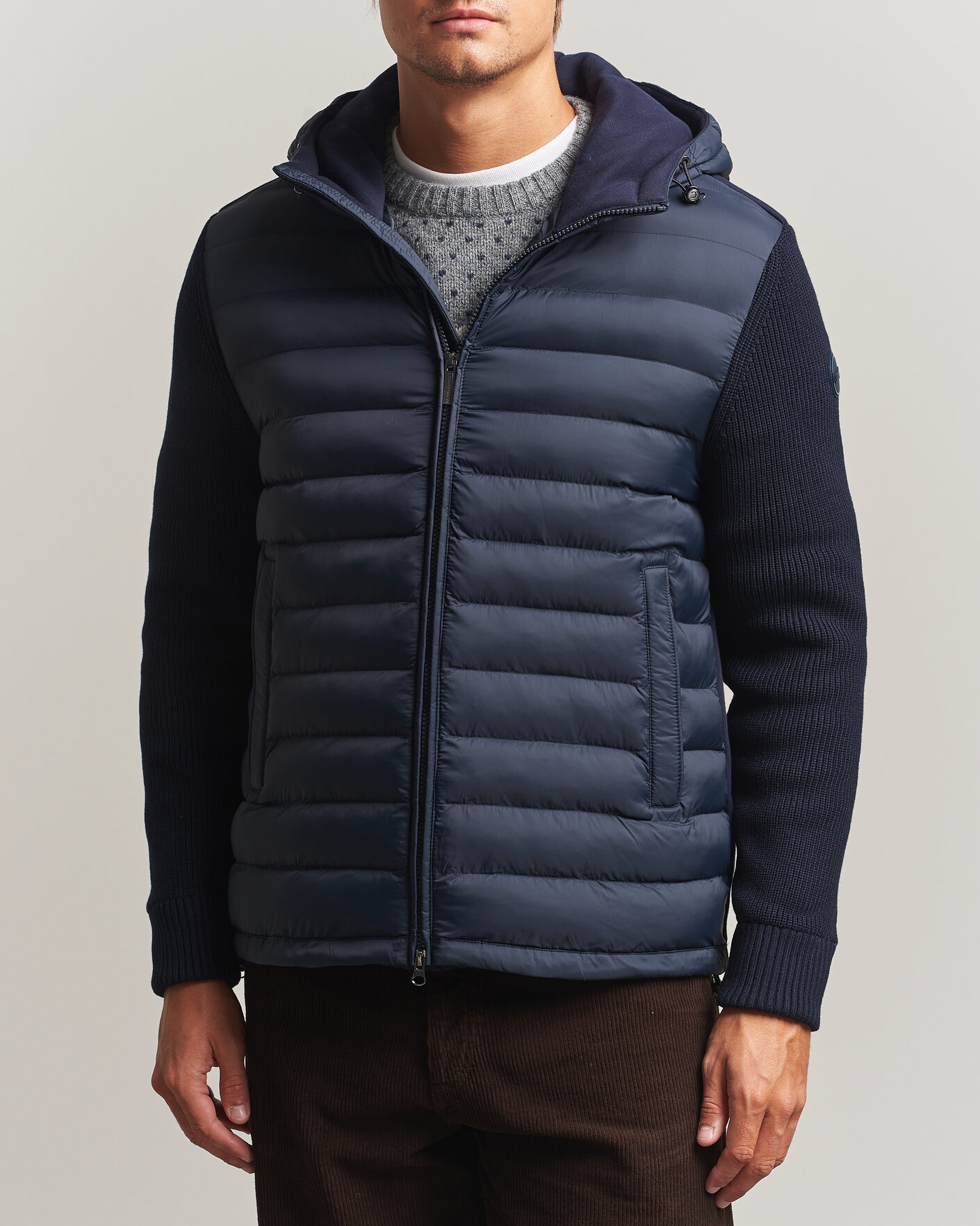 Herr | Jackor | Colmar | Hybrid Hood Jacket Navy