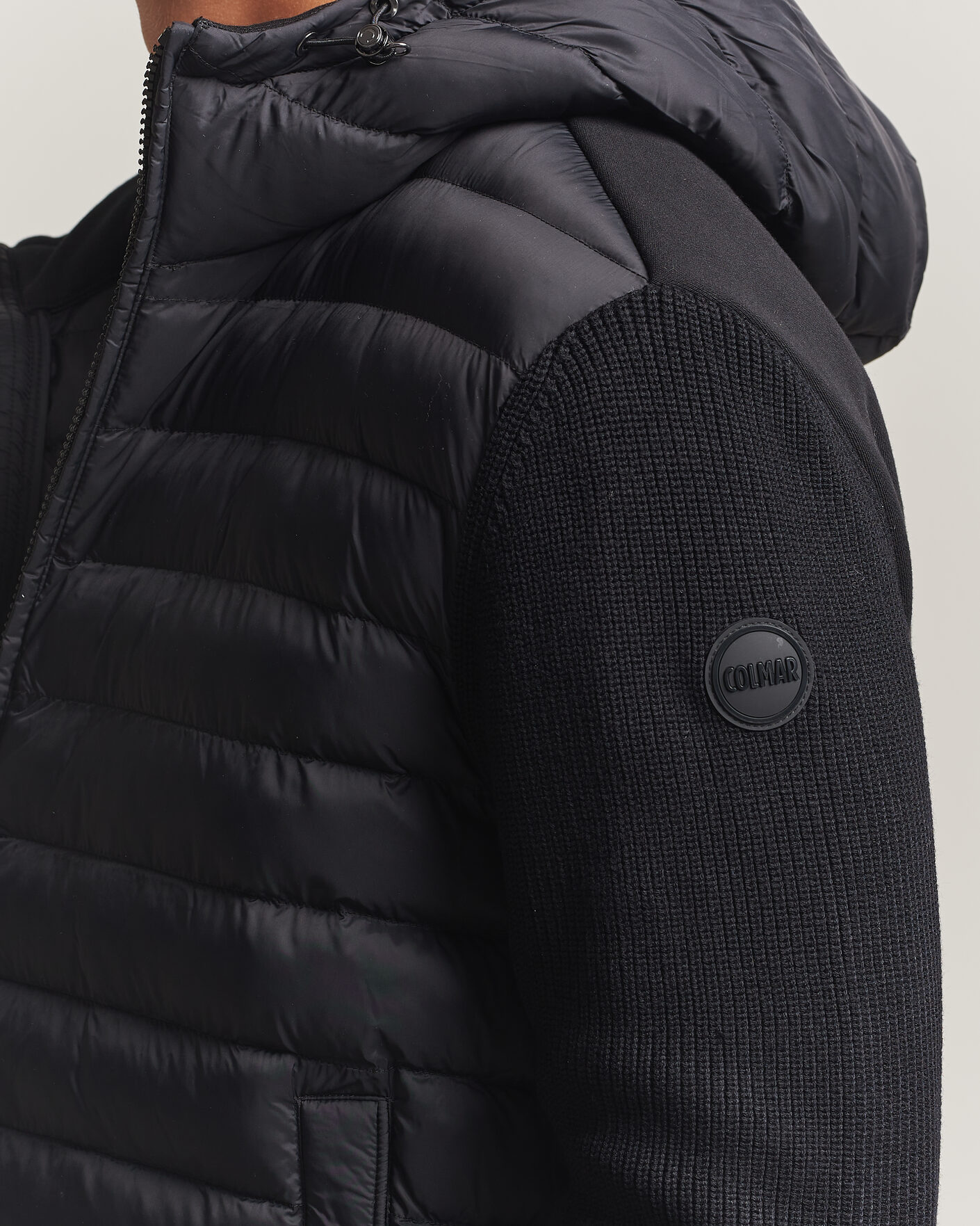 Herr | Jackor | Colmar | Hybrid Hood Jacket Black