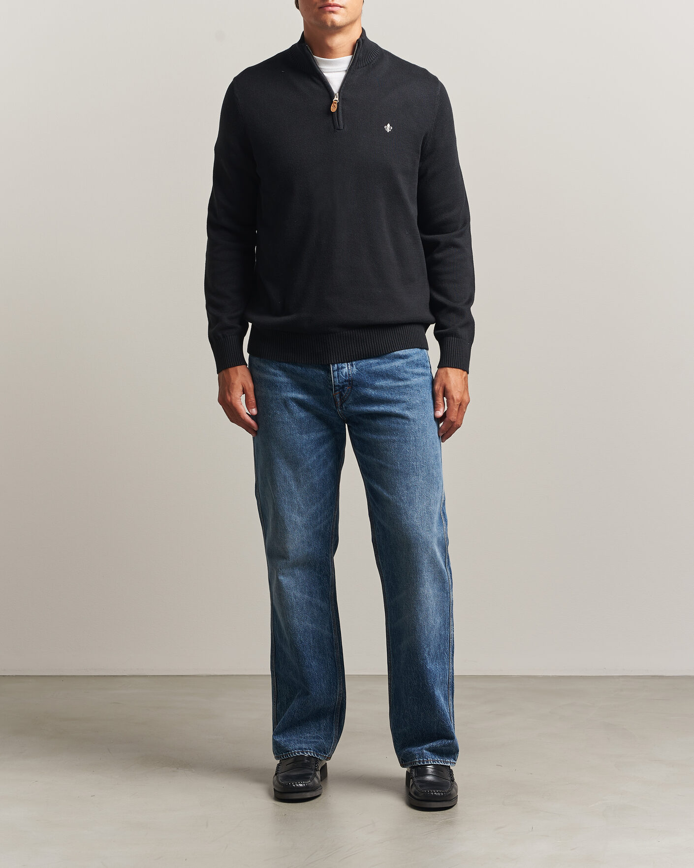 Herr | Tröjor | Morris | Darmon Half Zip Black