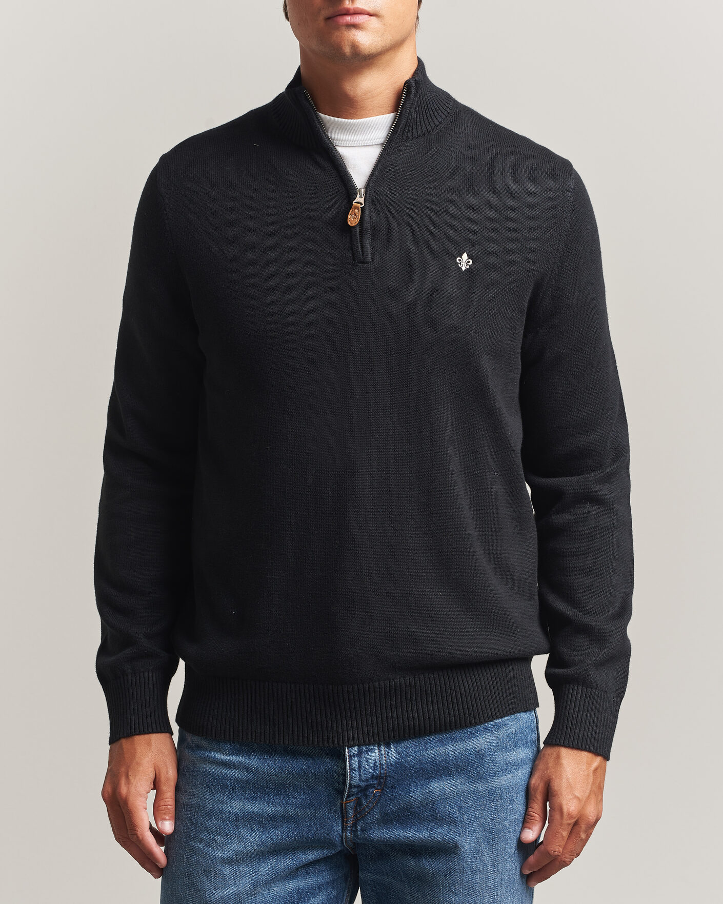 Herr | Tröjor | Morris | Darmon Half Zip Black
