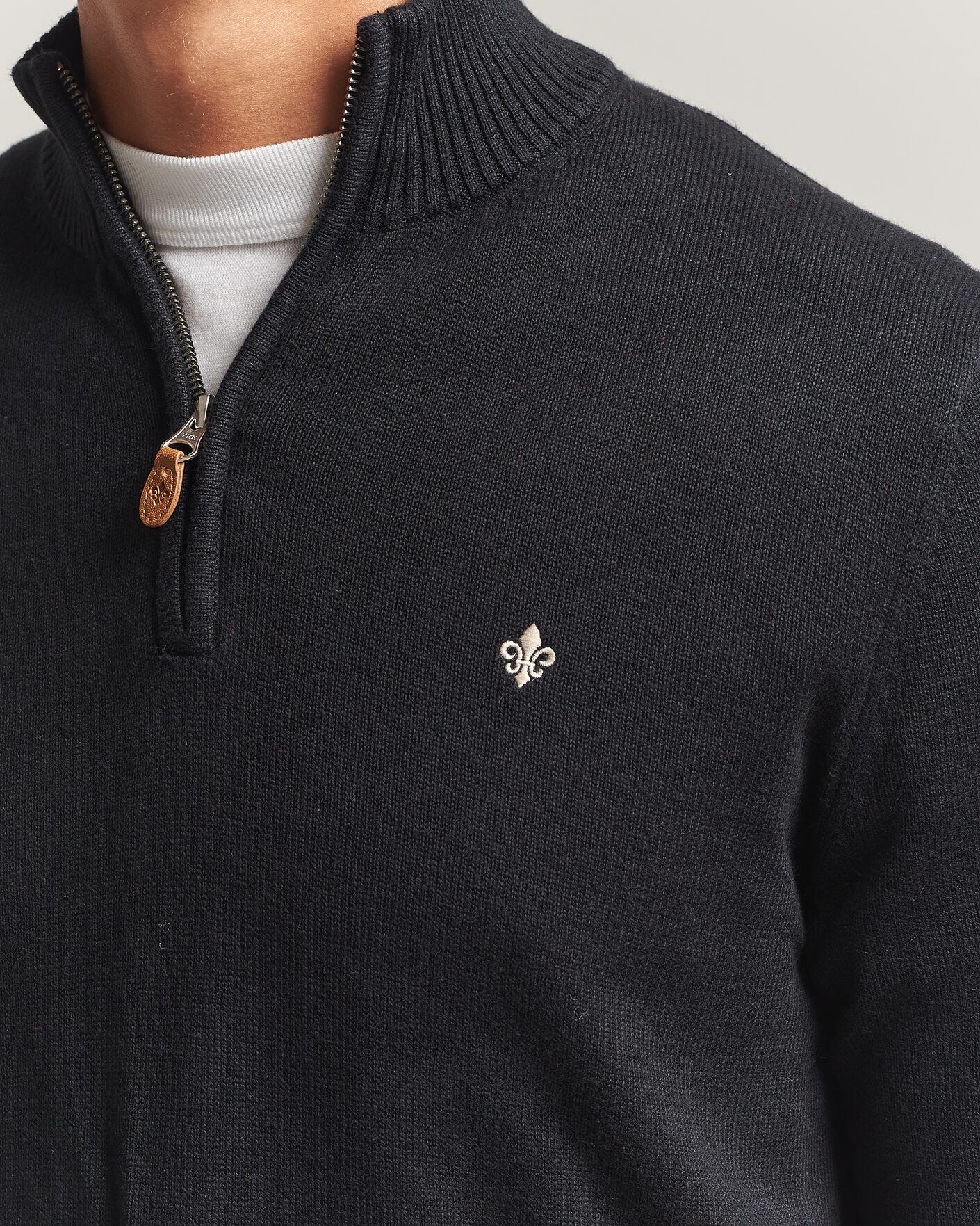 Herr | Tröjor | Morris | Darmon Half Zip Black