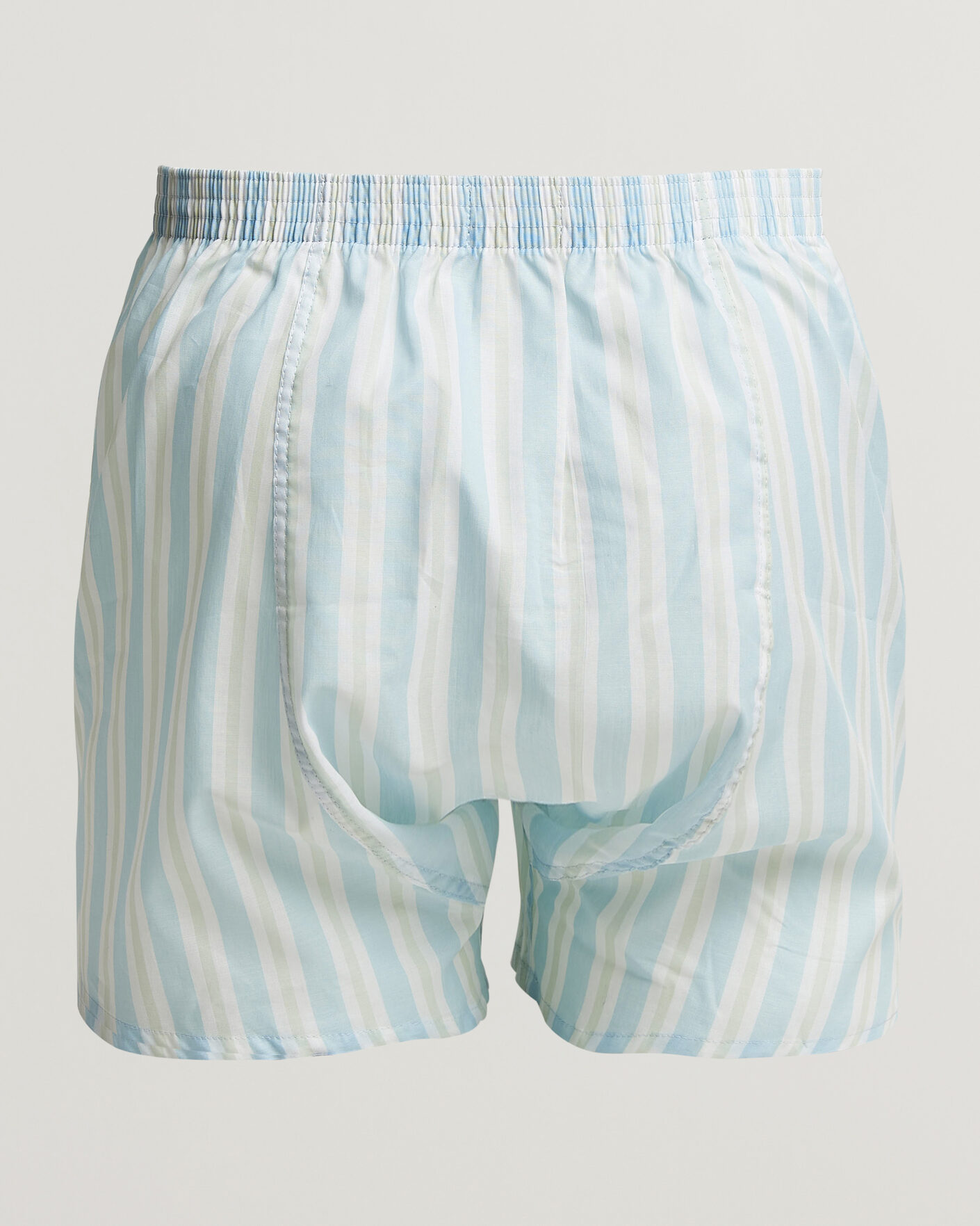 Herr | Underkläder | Derek Rose | Classic Fit Striped Woven Cotton Boxer Shorts Blue/White