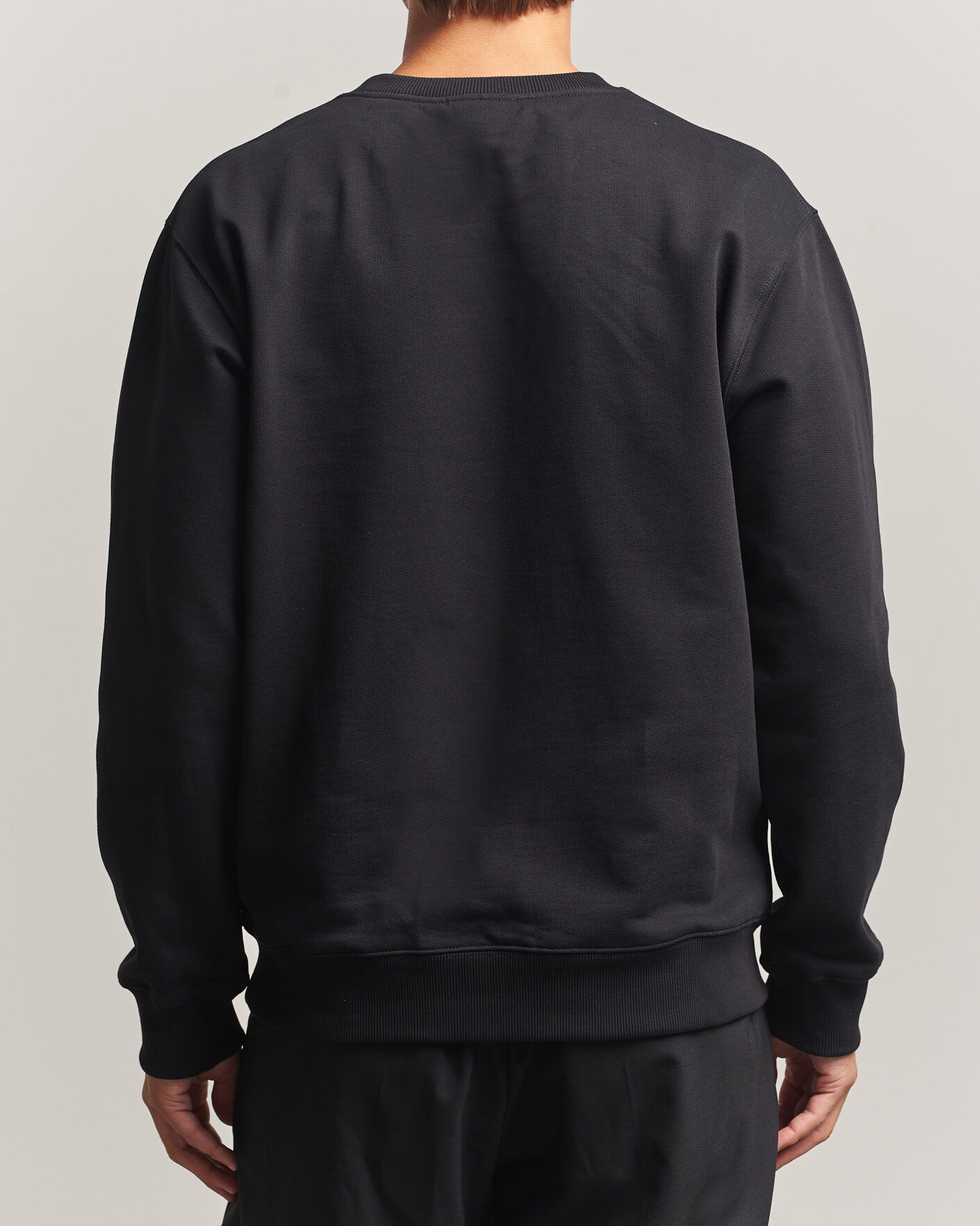 Herr | Tröjor | Drôle de Monsieur | Mirror D Embroidered Sweatshirt Black