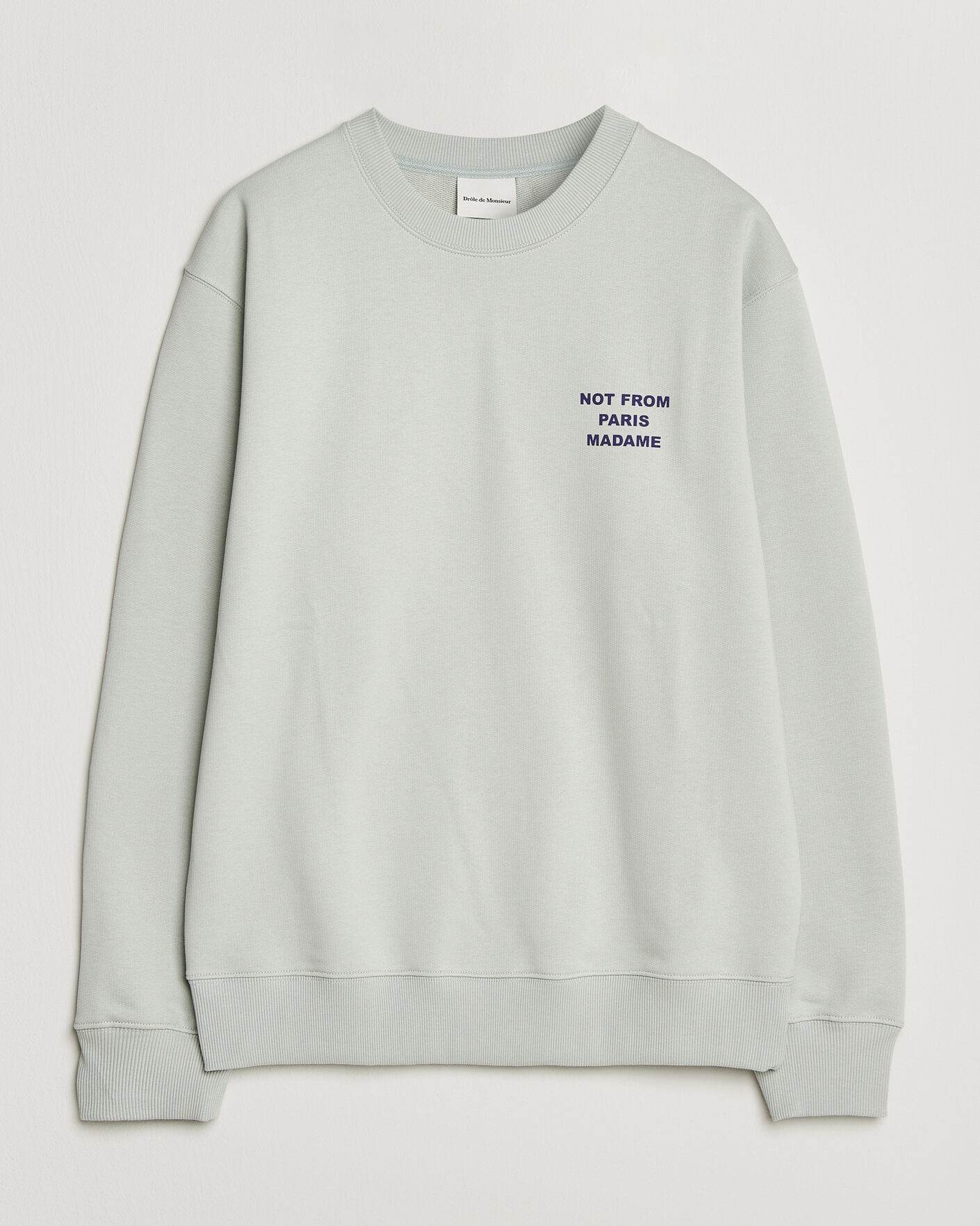 Herr | Tröjor | Drôle de Monsieur | Bold Slogan Sweatshirt Grey