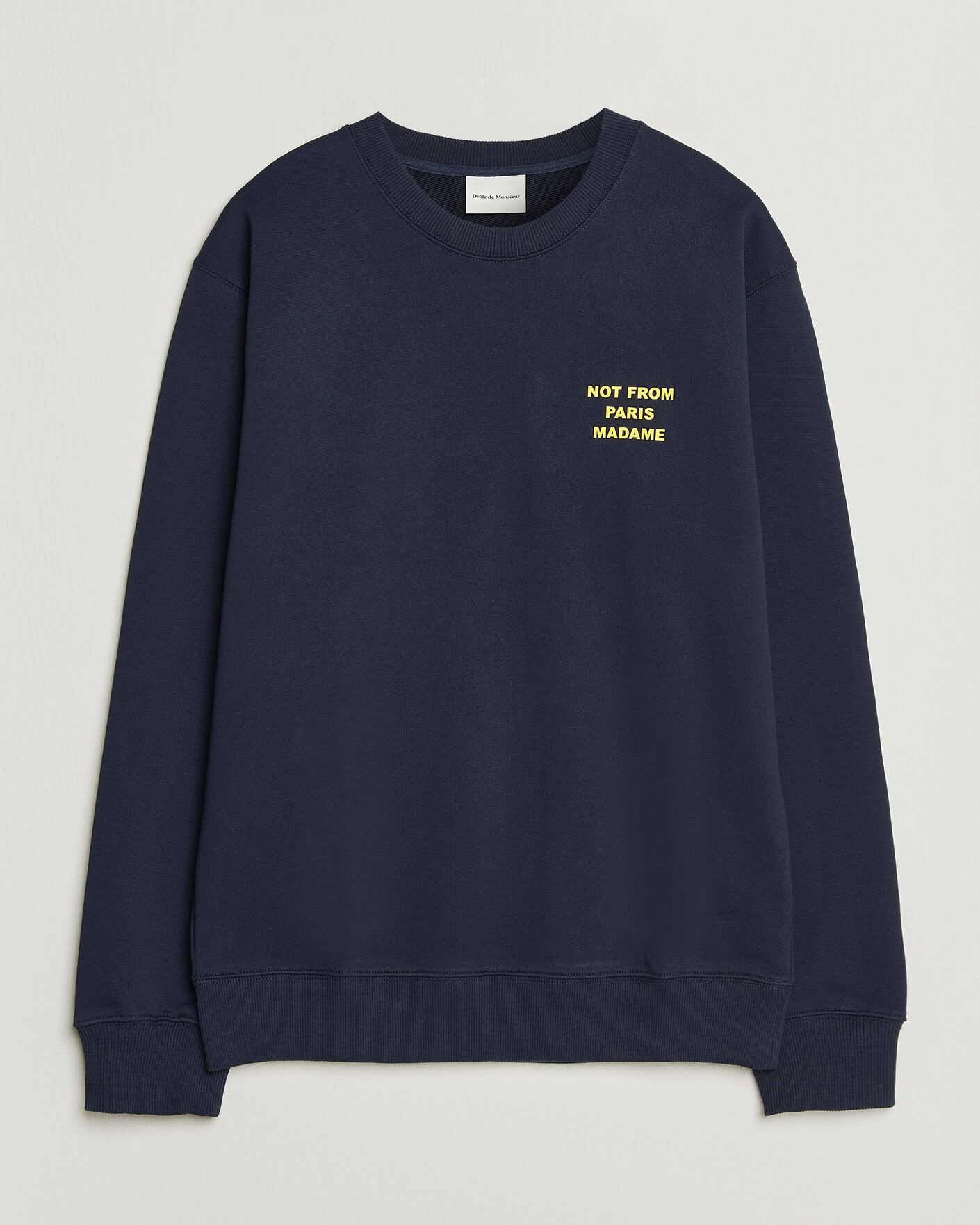 Herr | Tröjor | Drôle de Monsieur | Bold Slogan Sweatshirt Navy