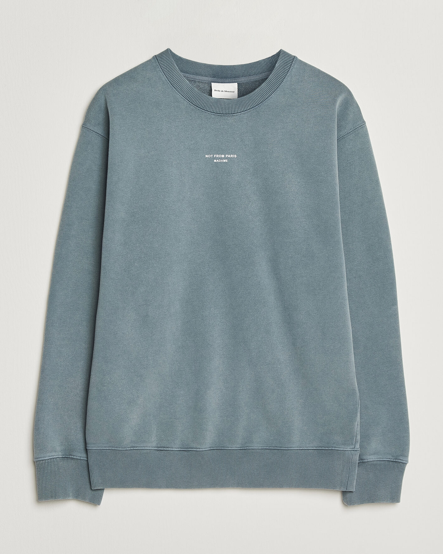 Herr | Tröjor | Drôle de Monsieur | Classic Slogan Sweatshirt Dark Grey