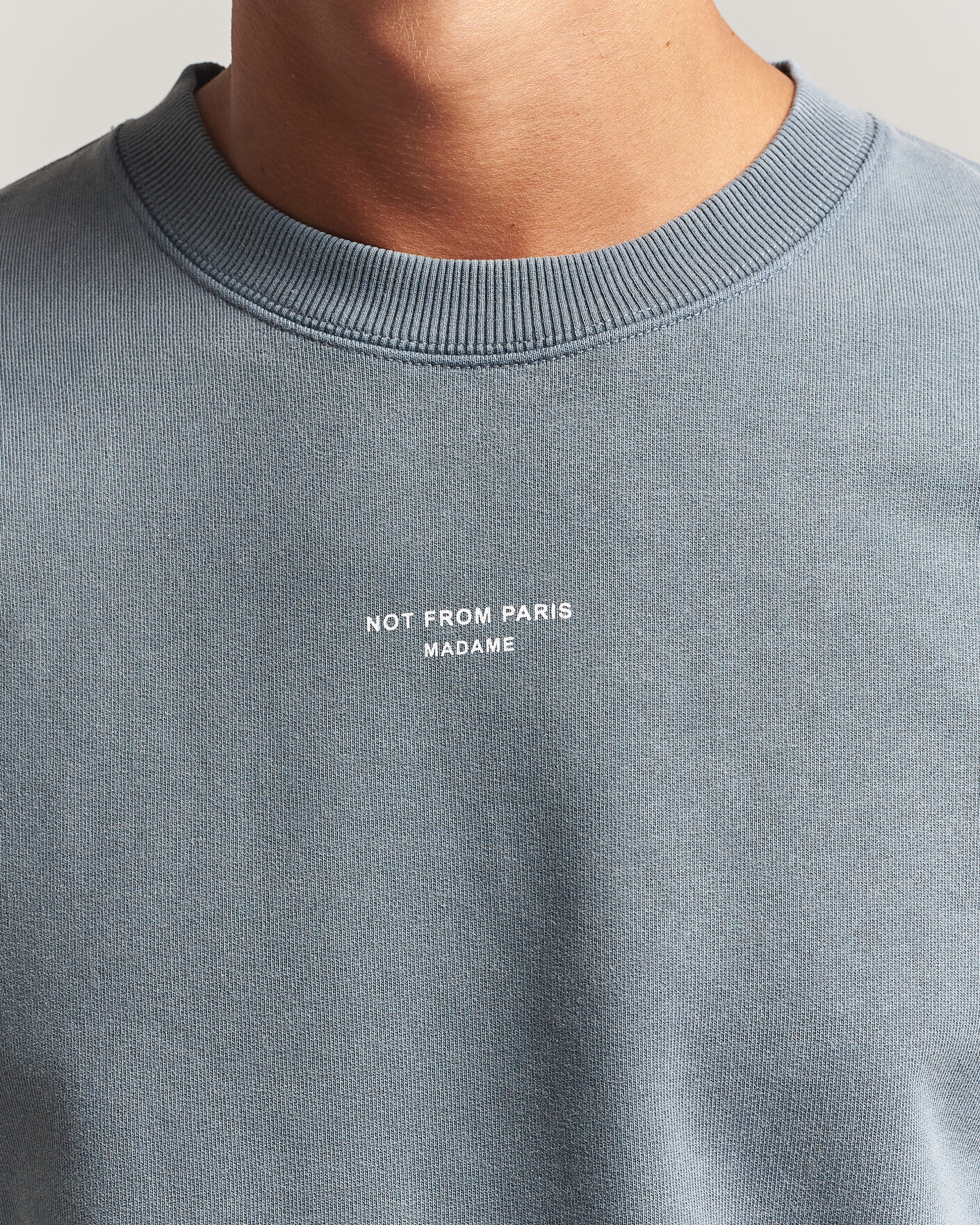 Herr | Tröjor | Drôle de Monsieur | Classic Slogan Sweatshirt Dark Grey