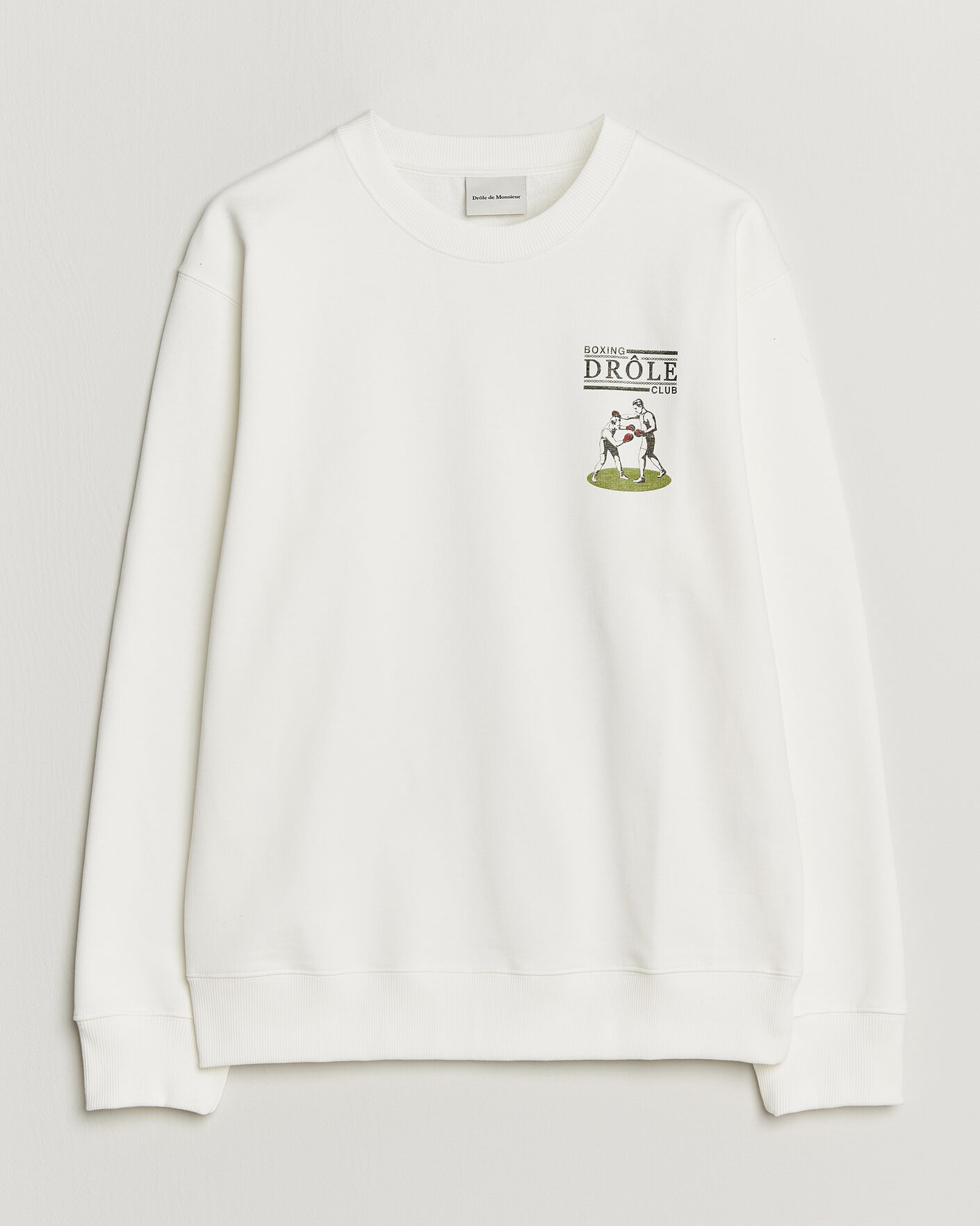 Herr | Tröjor | Drôle de Monsieur | Boxers Sweatshirt Off White