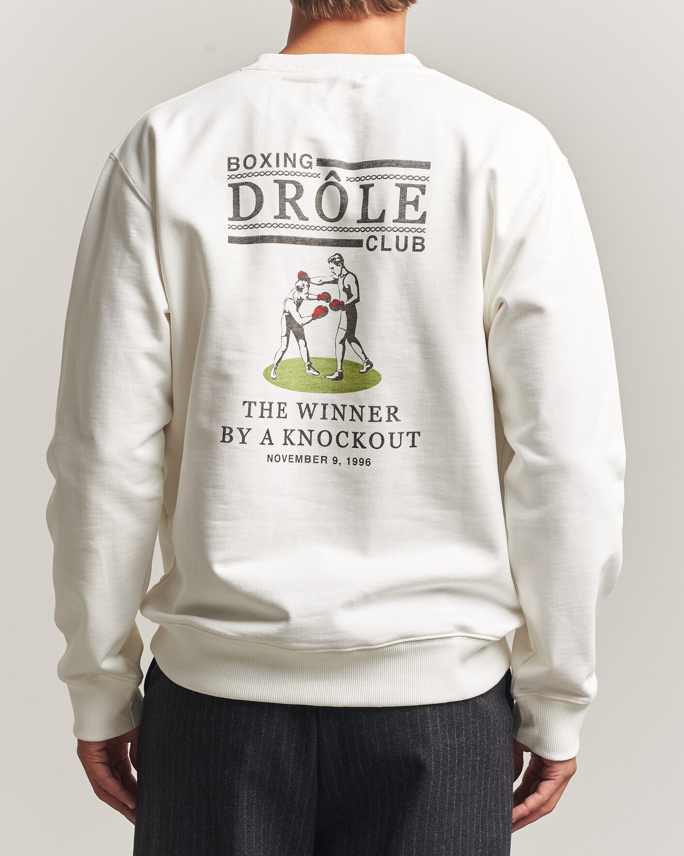 Herr | Tröjor | Drôle de Monsieur | Boxers Sweatshirt Off White