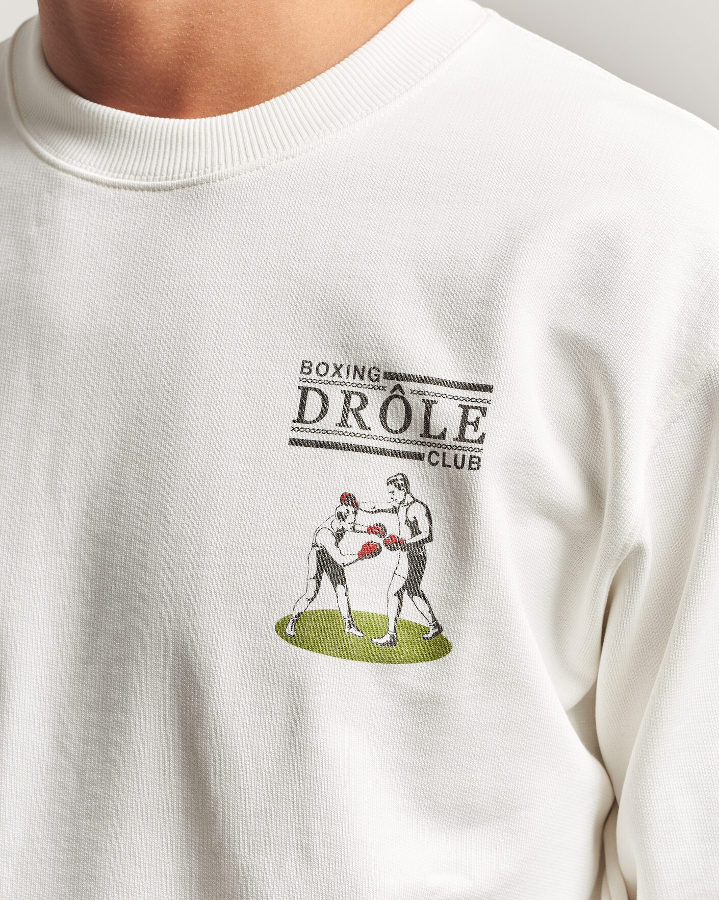 Herr | Tröjor | Drôle de Monsieur | Boxers Sweatshirt Off White