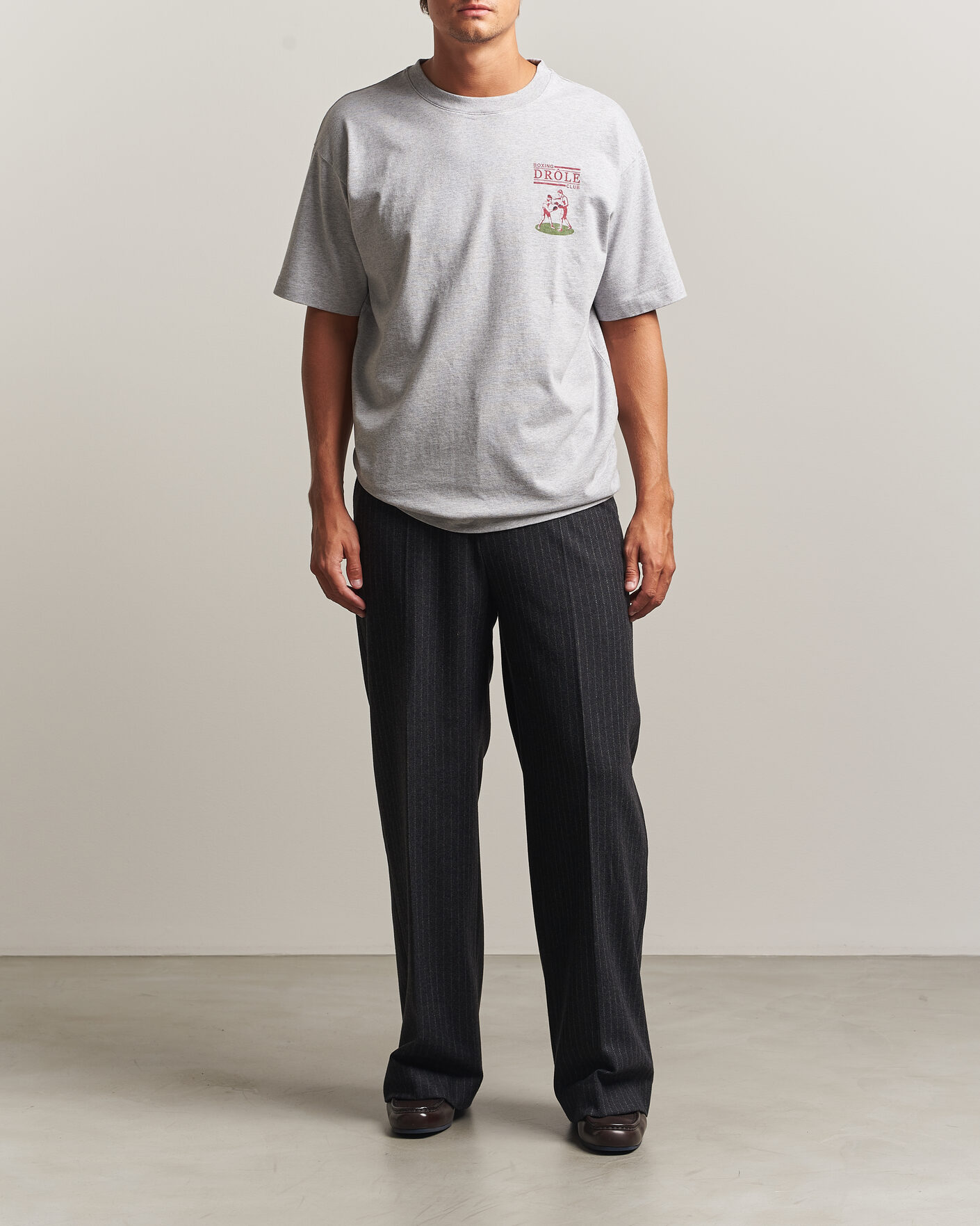 Herr | T-Shirts | Drôle de Monsieur | Boxers T-Shirt Grey Melange