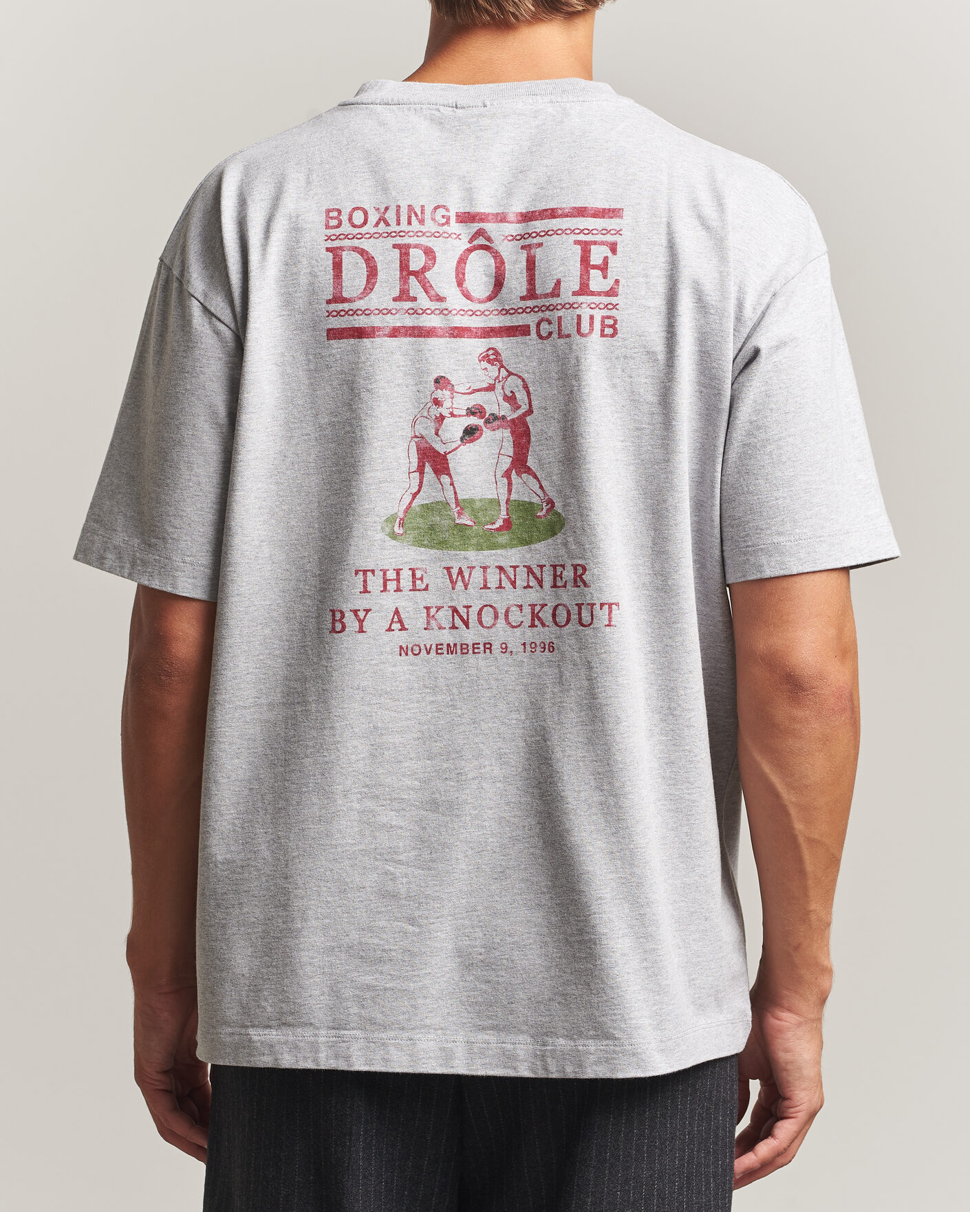 Herr | T-Shirts | Drôle de Monsieur | Boxers T-Shirt Grey Melange