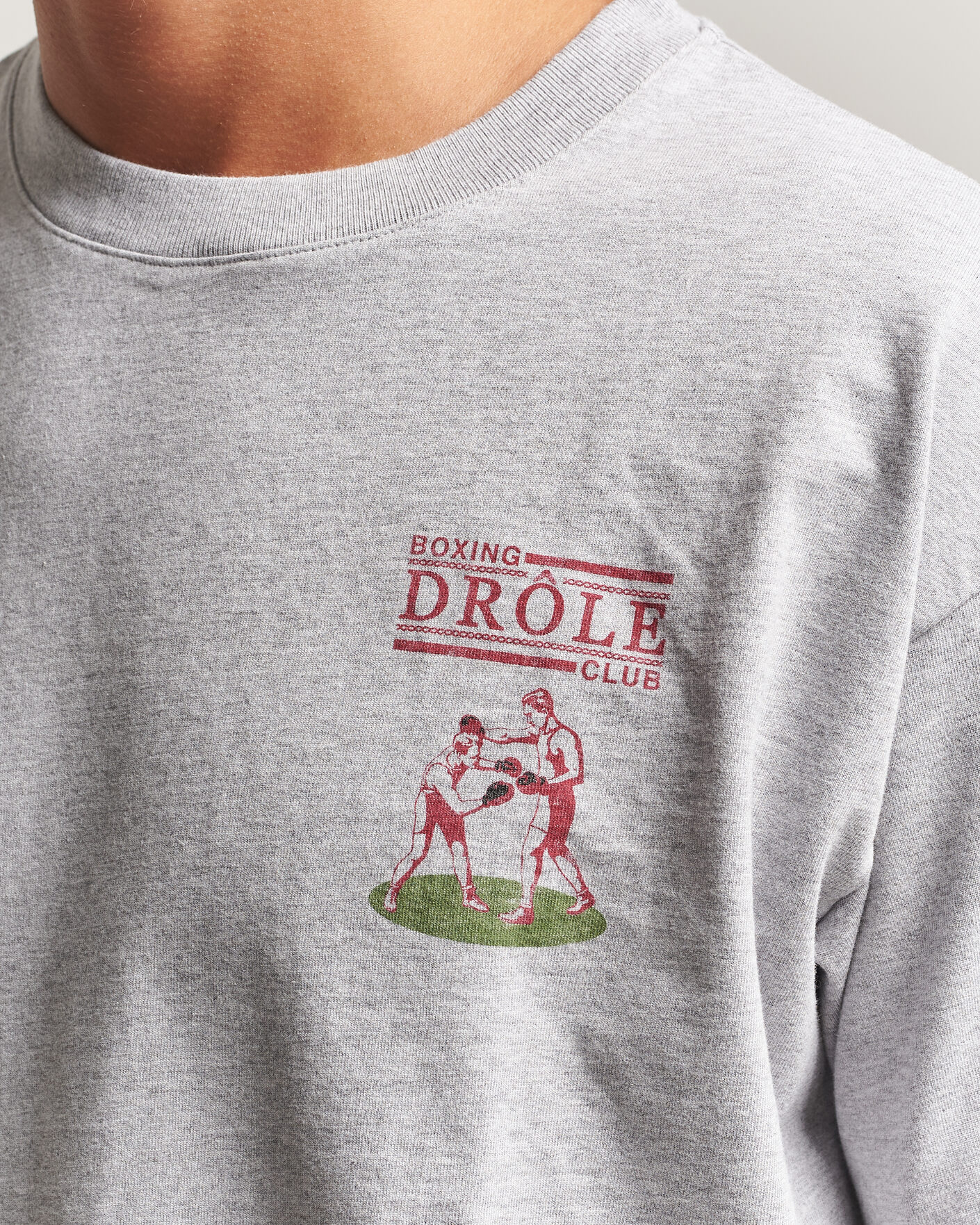 Herr | T-Shirts | Drôle de Monsieur | Boxers T-Shirt Grey Melange