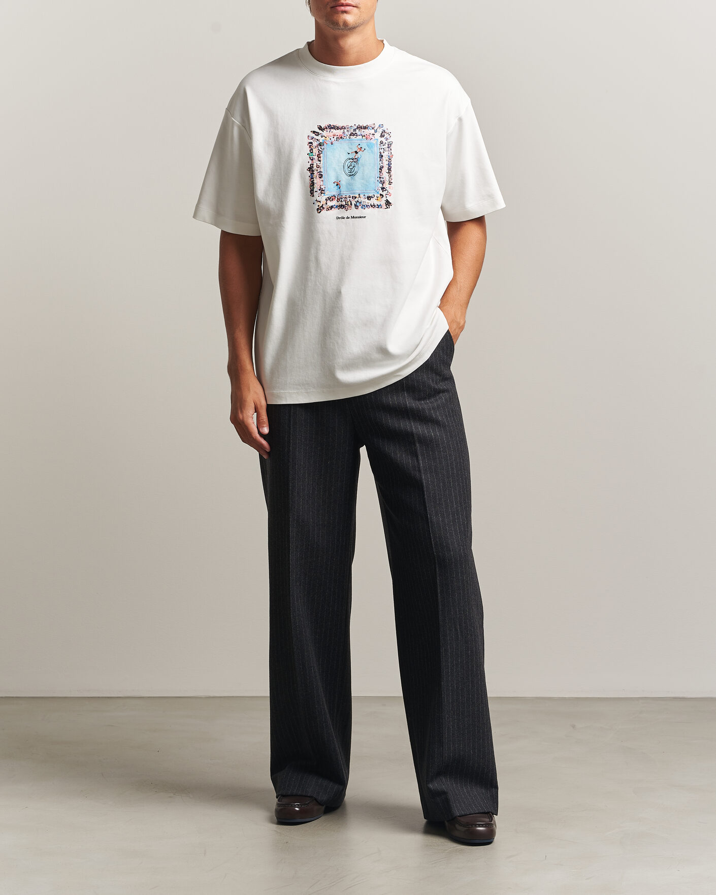 Herr | T-Shirts | Drôle de Monsieur | Boxers Ring T-Shirt Off White