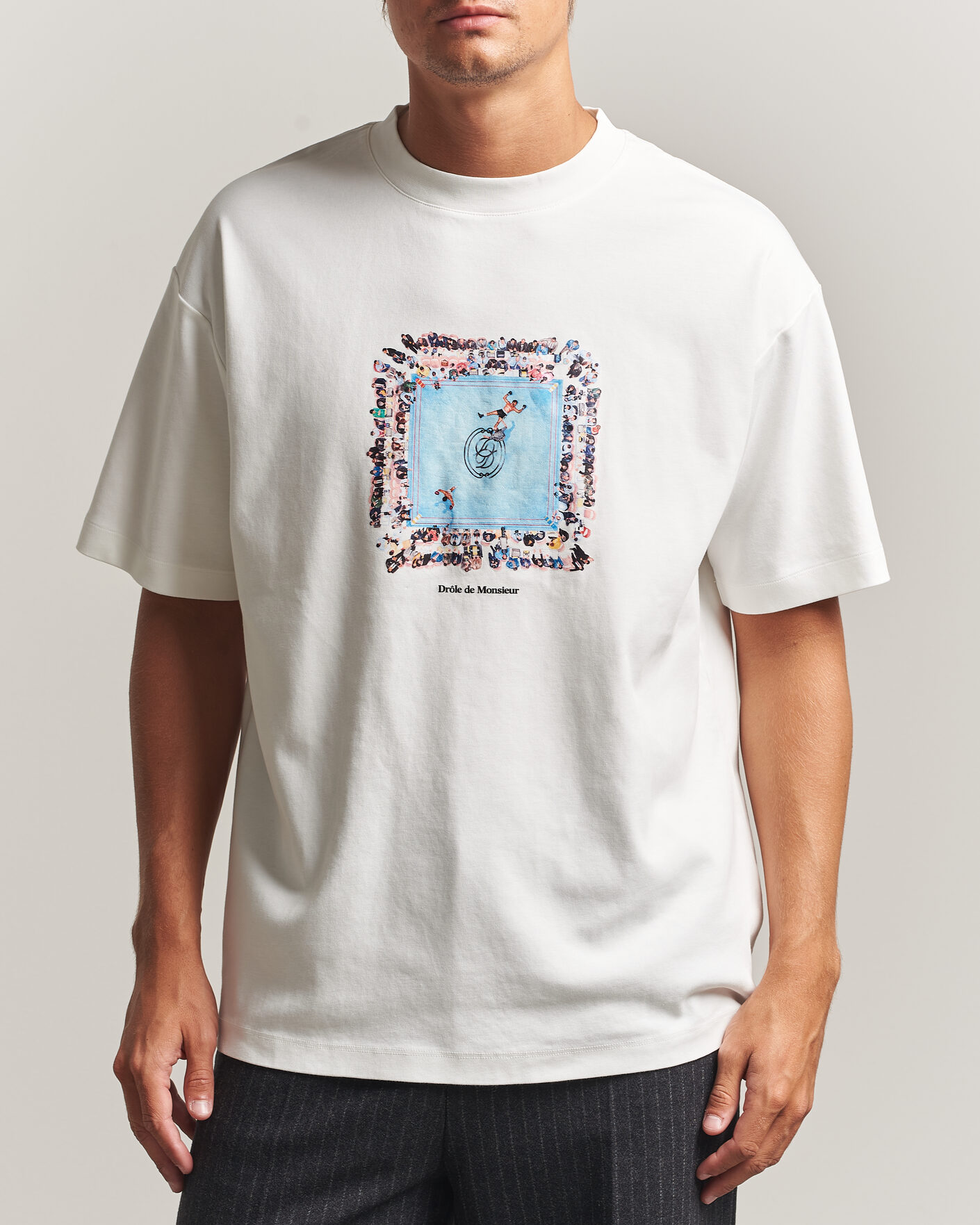 Herr | T-Shirts | Drôle de Monsieur | Boxers Ring T-Shirt Off White