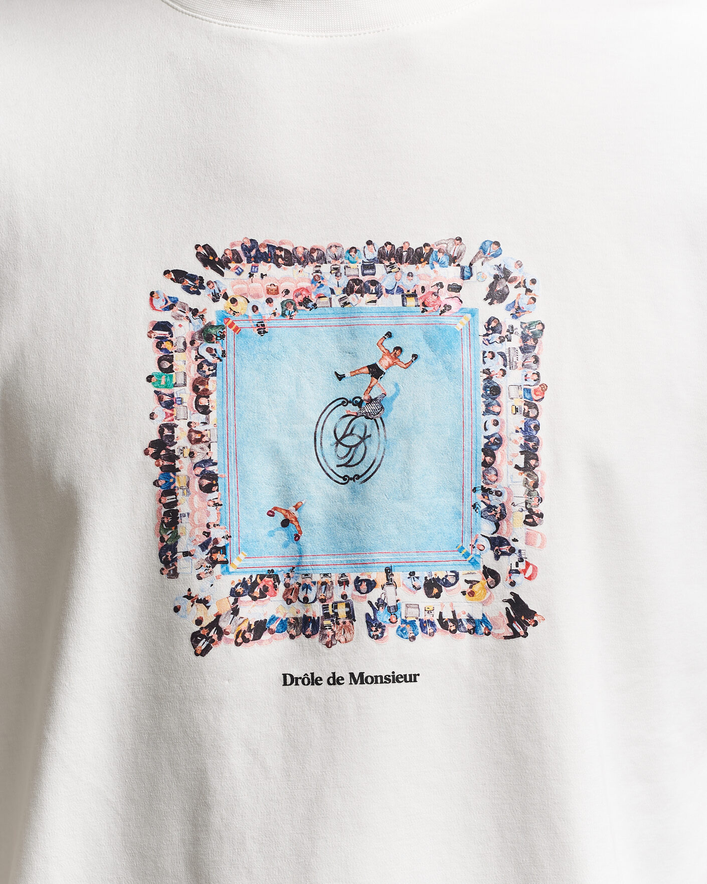 Herr | T-Shirts | Drôle de Monsieur | Boxers Ring T-Shirt Off White