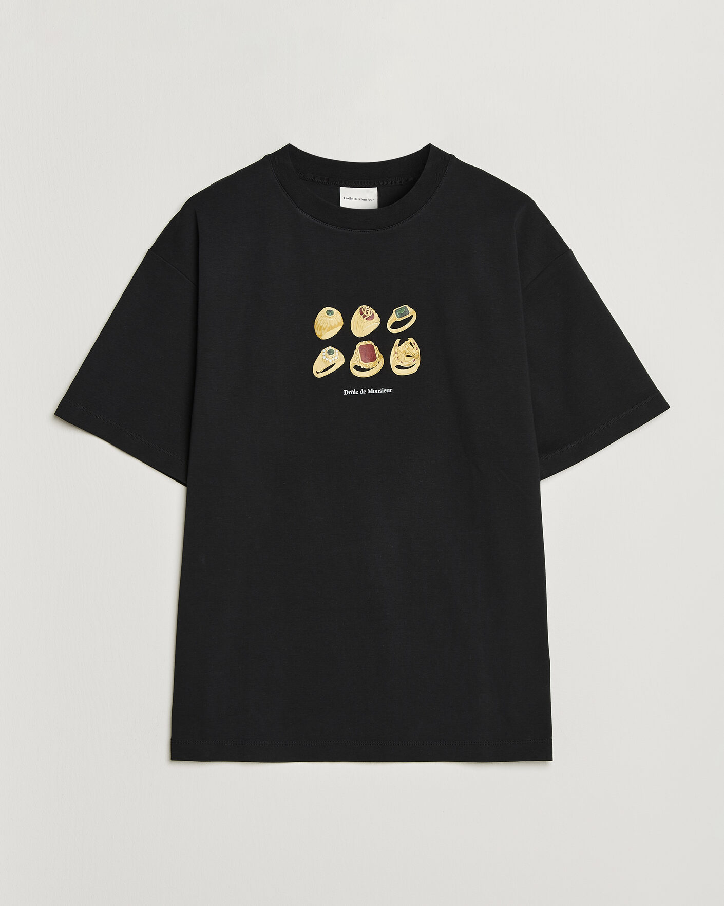 Herr | T-Shirts | Drôle de Monsieur | Rings T-Shirt Black
