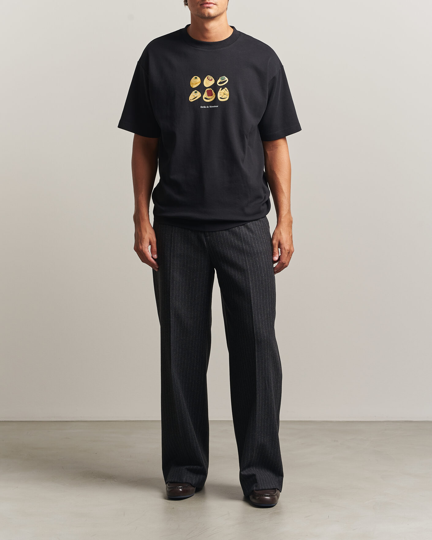 Herr | T-Shirts | Drôle de Monsieur | Rings T-Shirt Black