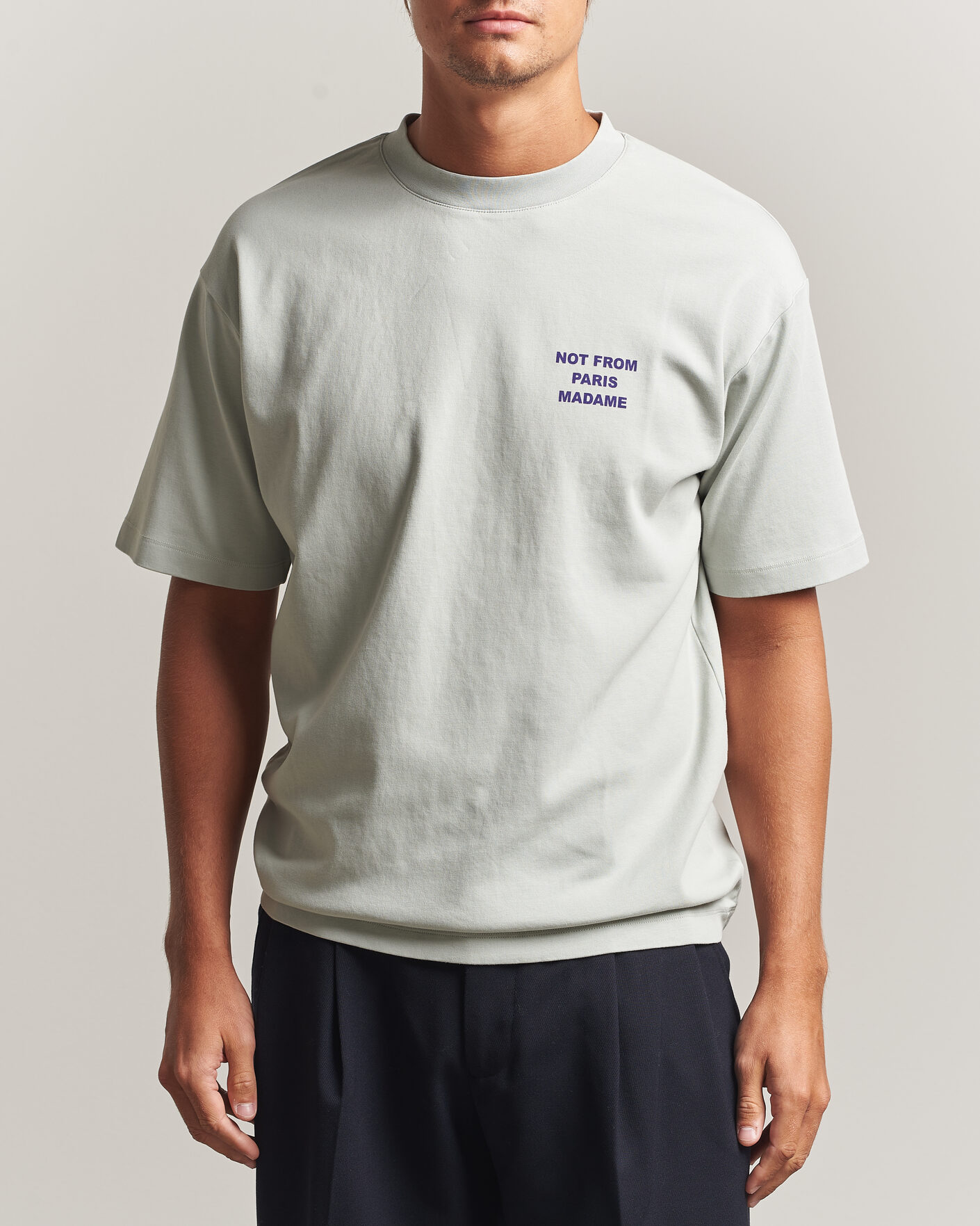Herr | T-Shirts | Drôle de Monsieur | Bold Slogan T-Shirt Grey