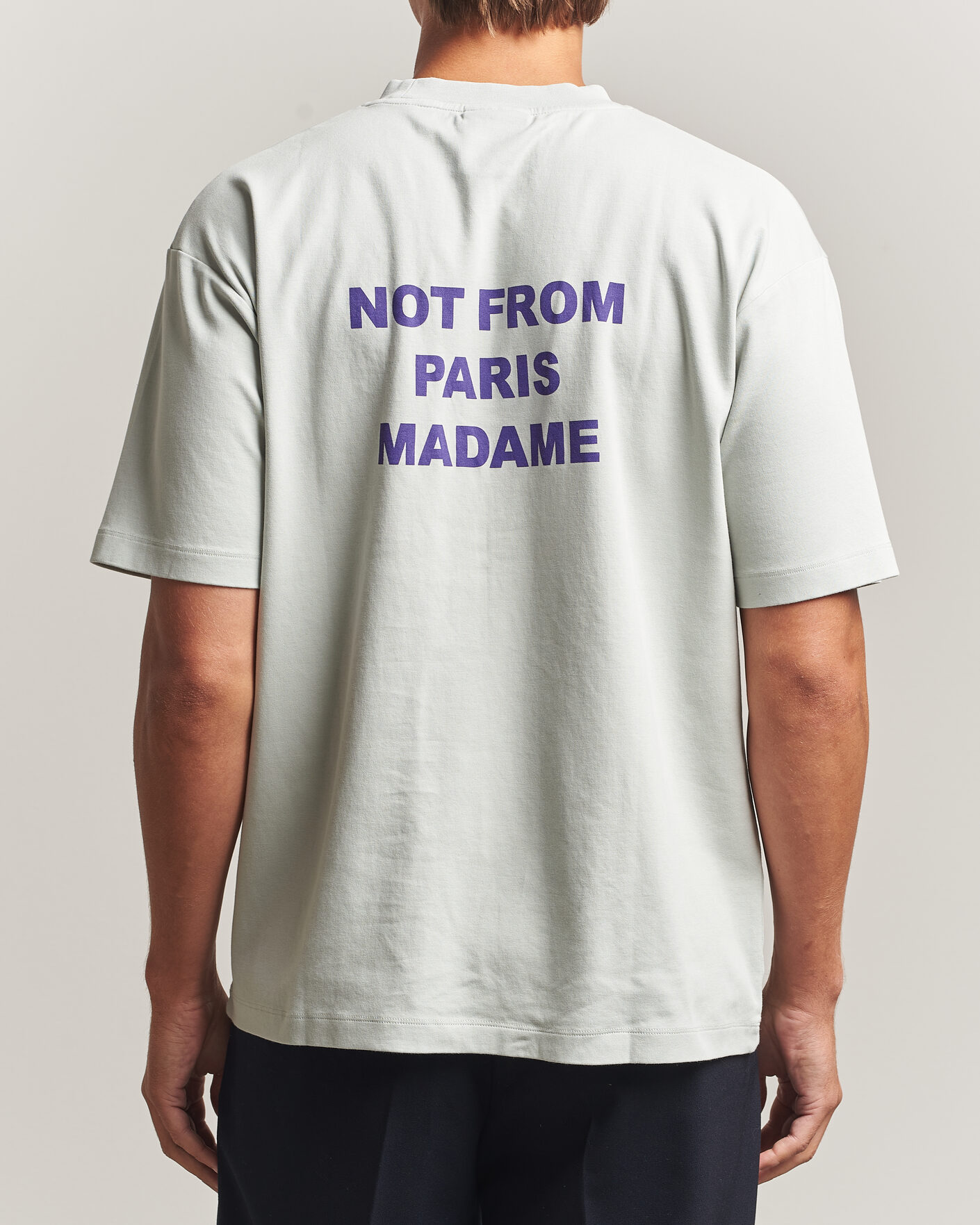Herr | T-Shirts | Drôle de Monsieur | Bold Slogan T-Shirt Grey