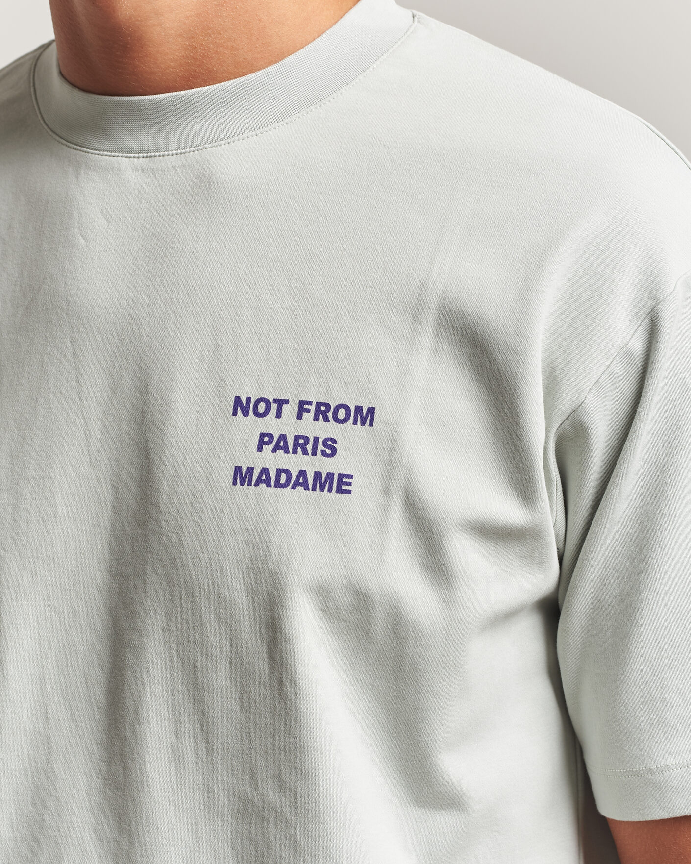 Herr | T-Shirts | Drôle de Monsieur | Bold Slogan T-Shirt Grey