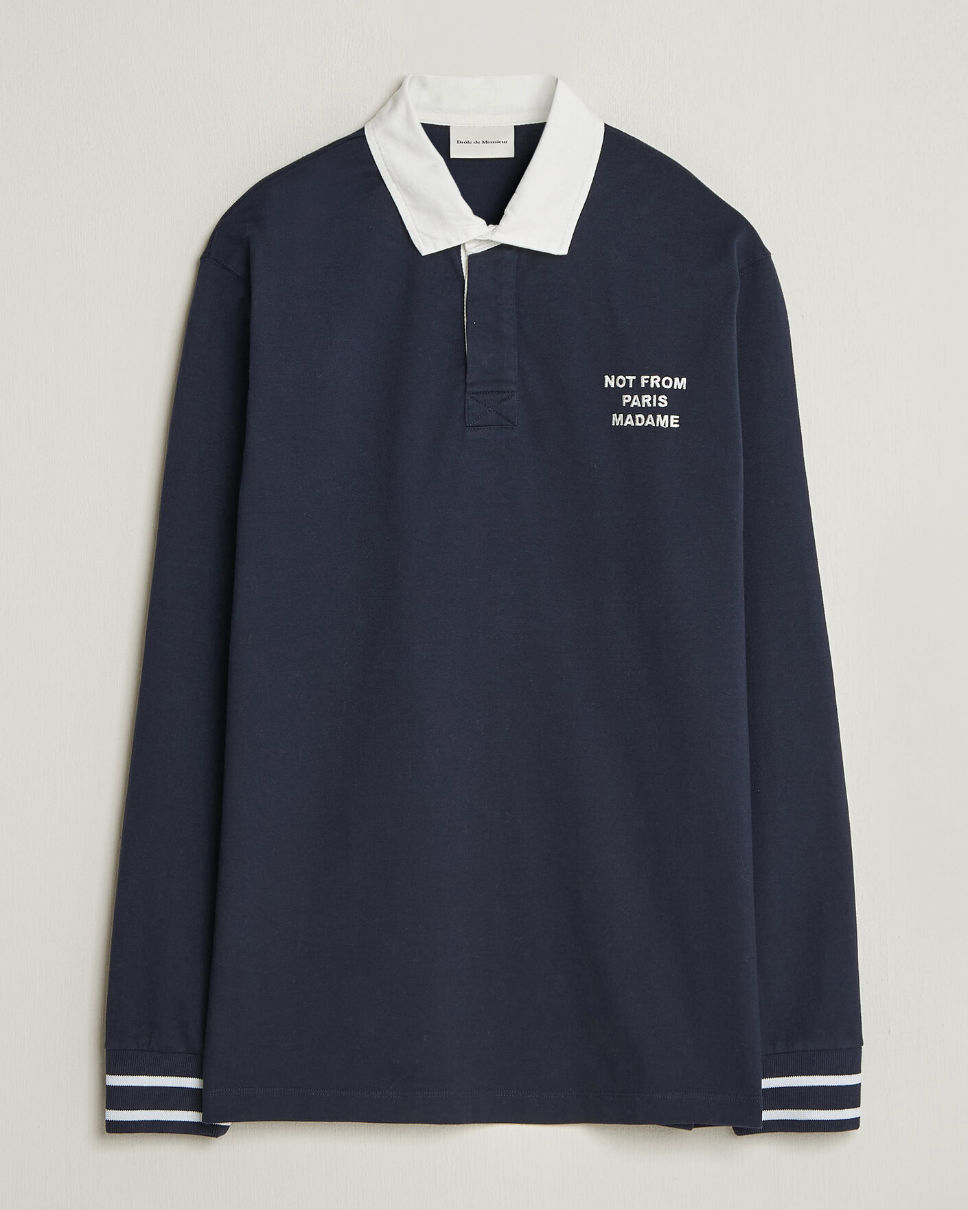 Herr | Tröjor | Drôle de Monsieur | Slogan Rugger Navy