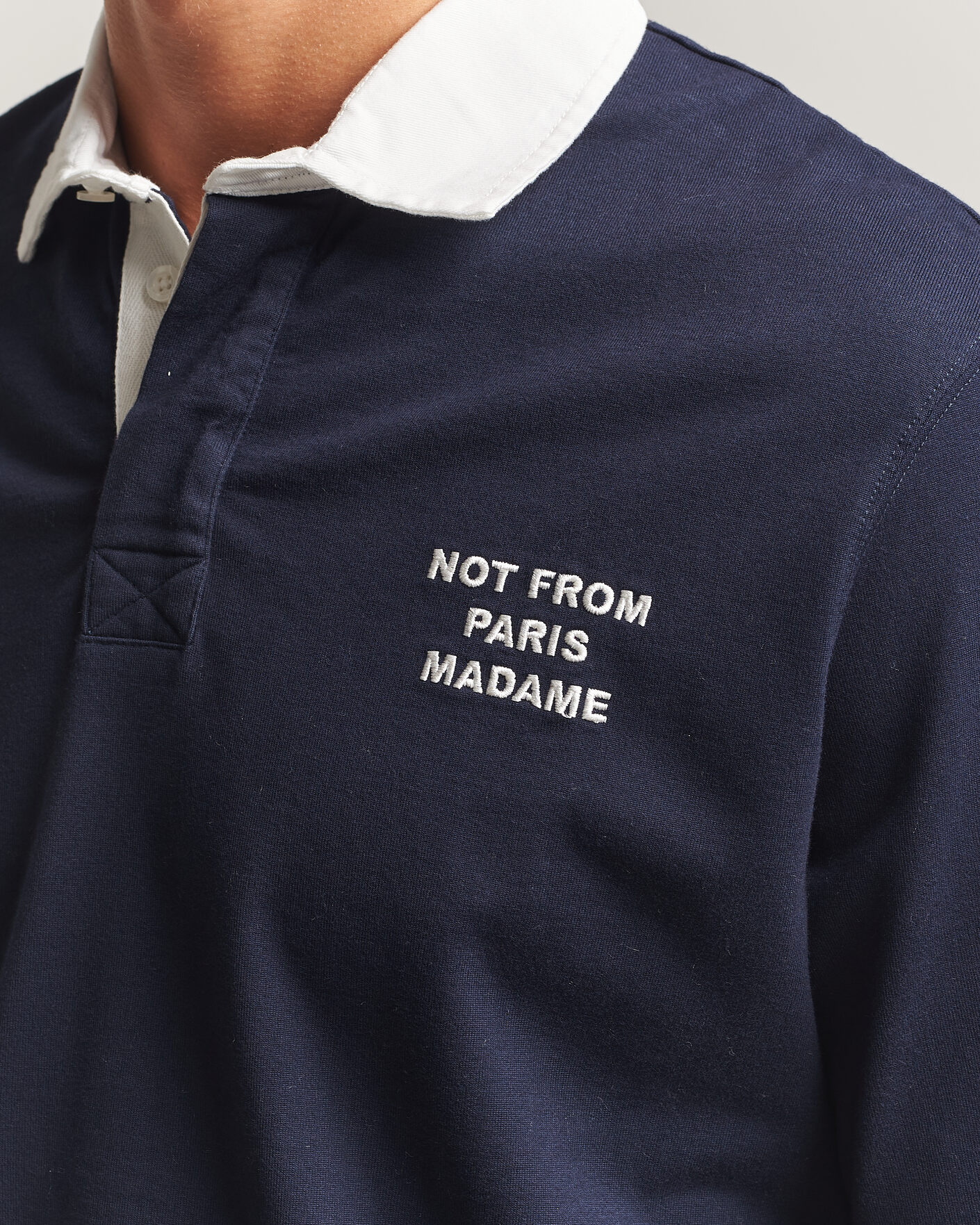 Herr | Tröjor | Drôle de Monsieur | Slogan Rugger Navy