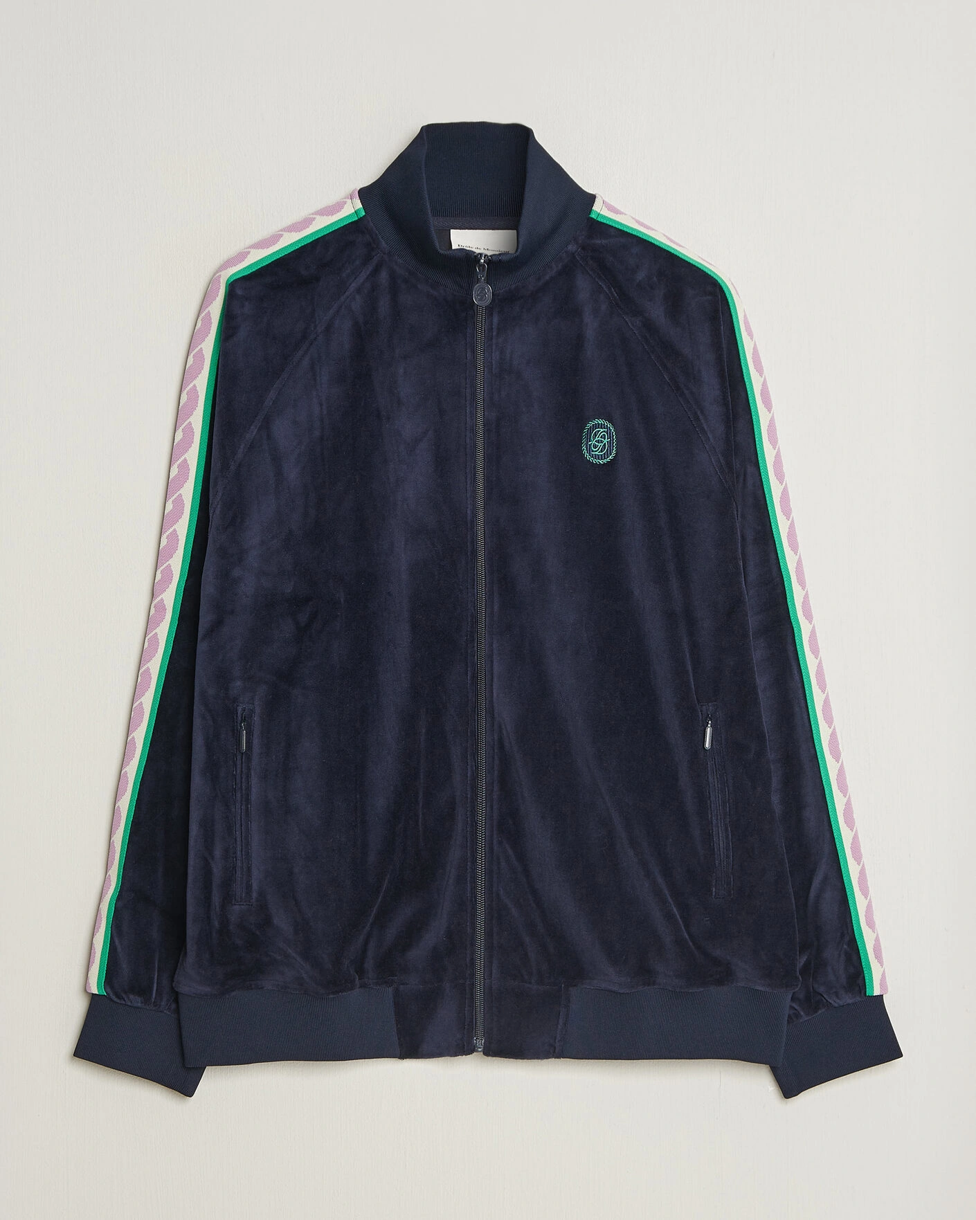 Herr | Tröjor | Drôle de Monsieur | Survêtement Velours Track Jacket Navy