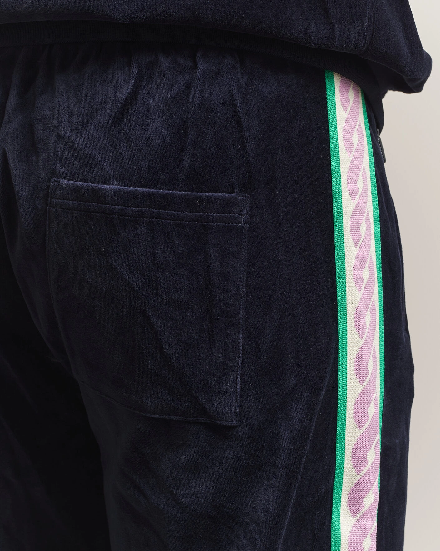 Herr | Byxor | Drôle de Monsieur | Survêtement Velours Track Pants Navy