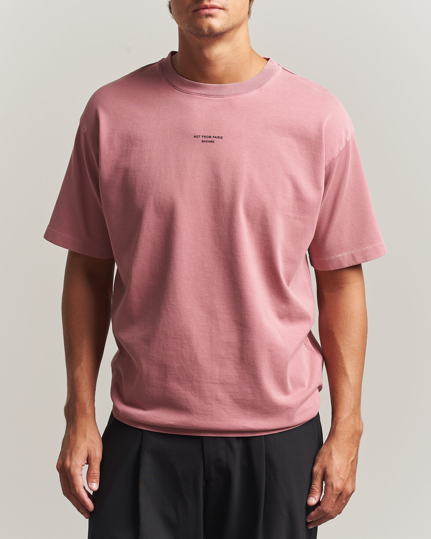 Herr | T-Shirts | Drôle de Monsieur | Classic Slogan T-Shirt Dark Pink