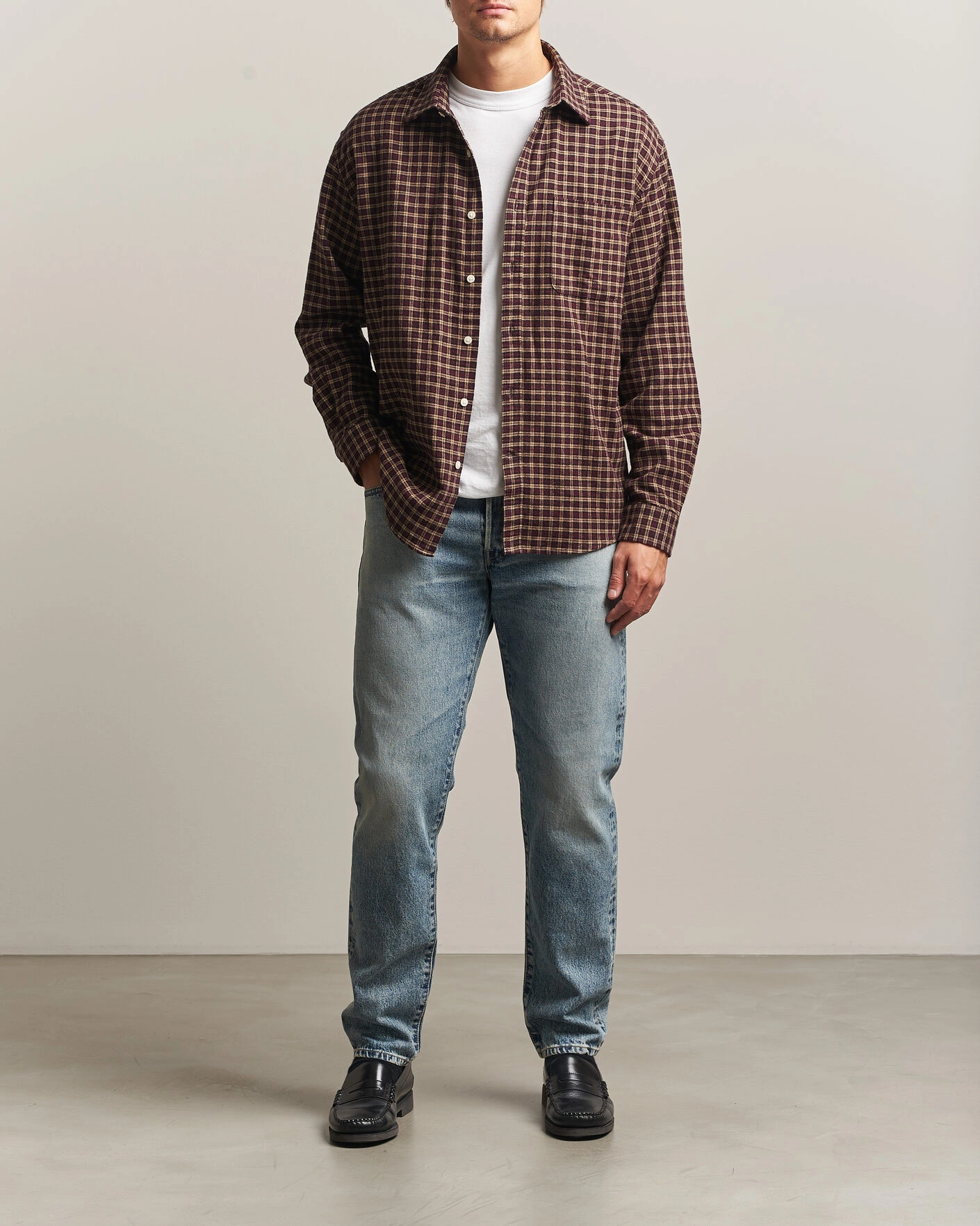Herr | Jeans | EDWIN | Regular Tapered Rainbow Selvage Jeans Light Used