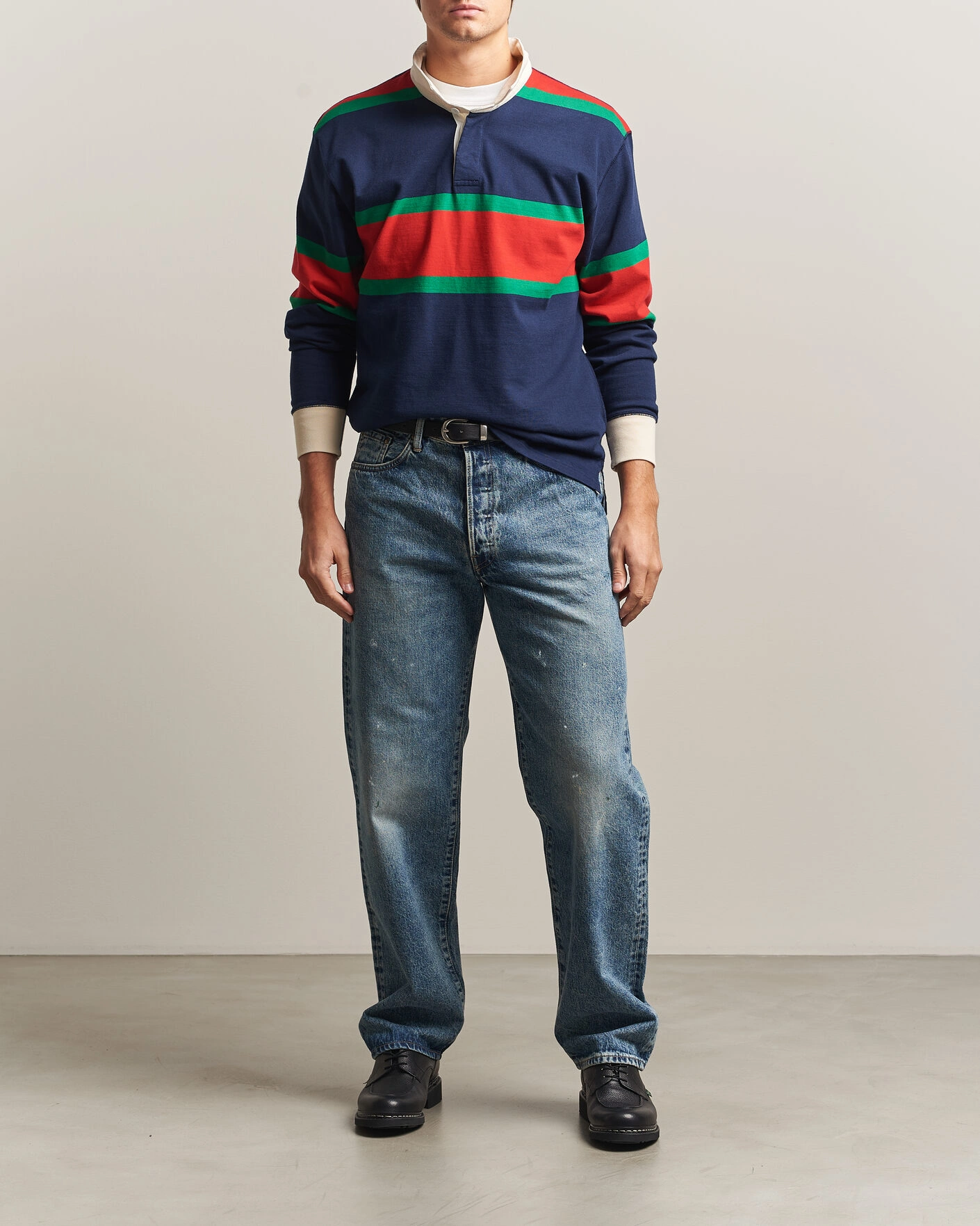 Herr | Byxor | EDWIN | Loose Straight Rainbow Selvage Jeans Mid Used