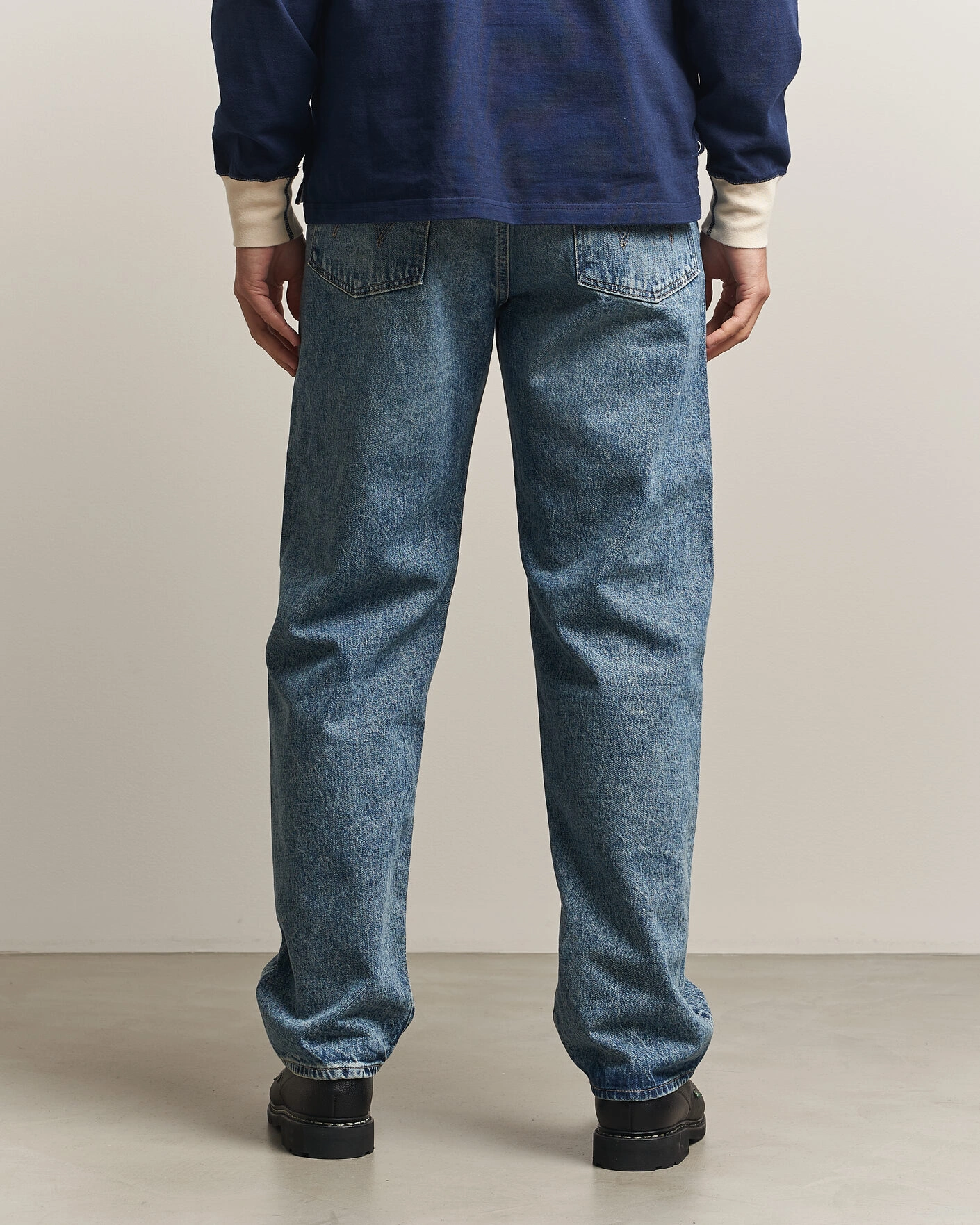 Herr | Byxor | EDWIN | Loose Straight Rainbow Selvage Jeans Mid Used