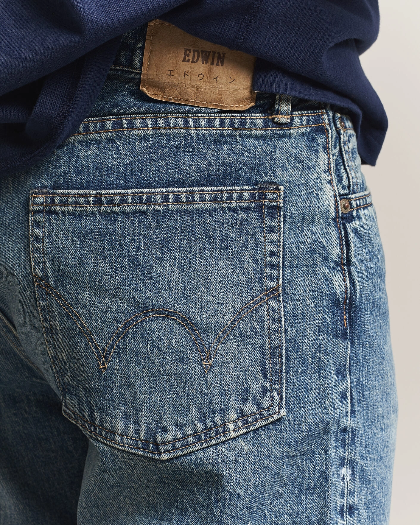 Herr | Byxor | EDWIN | Loose Straight Rainbow Selvage Jeans Mid Used