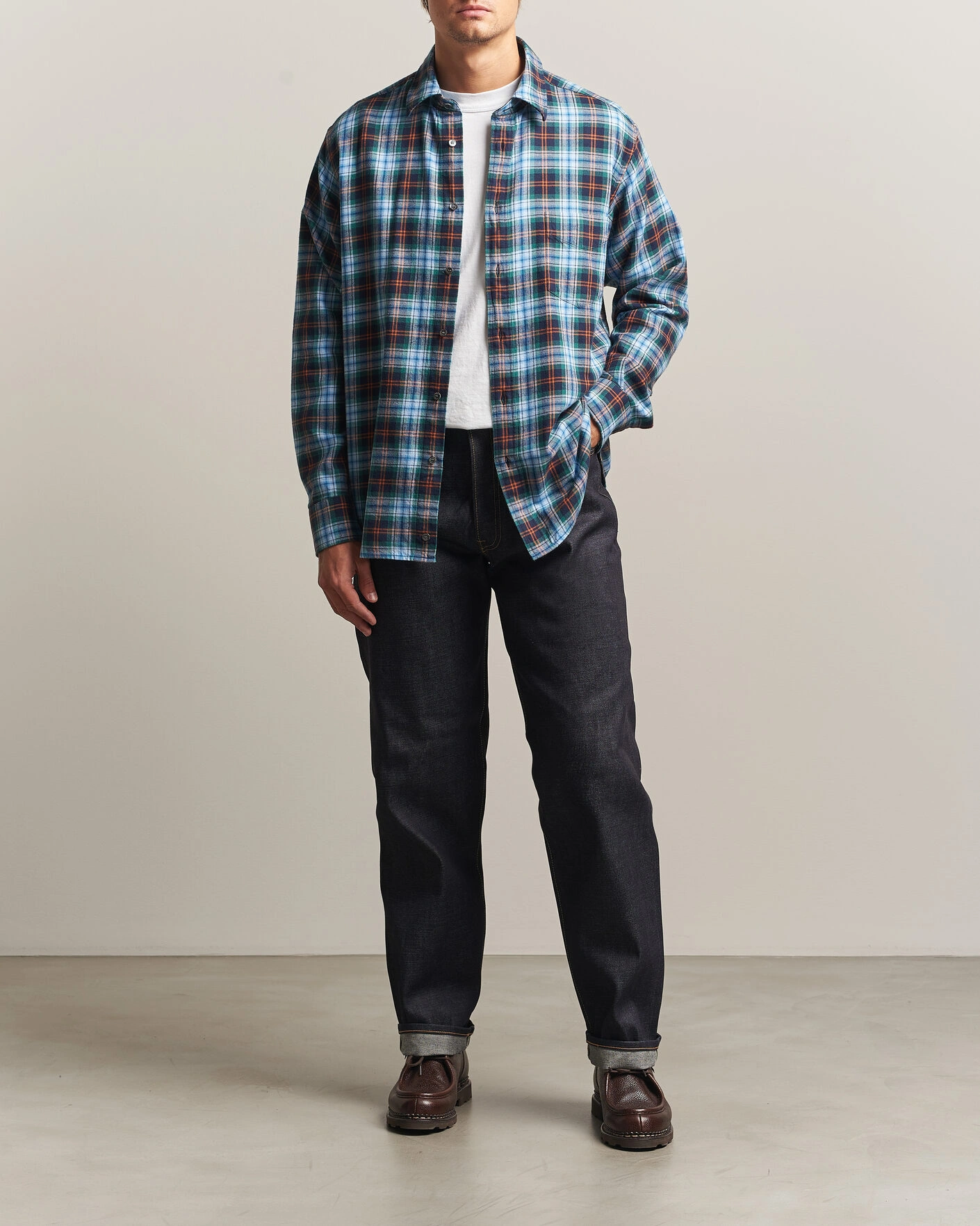 Herr | Byxor | EDWIN | Loose Straight Rainbow Selvage Jeans Unwashed