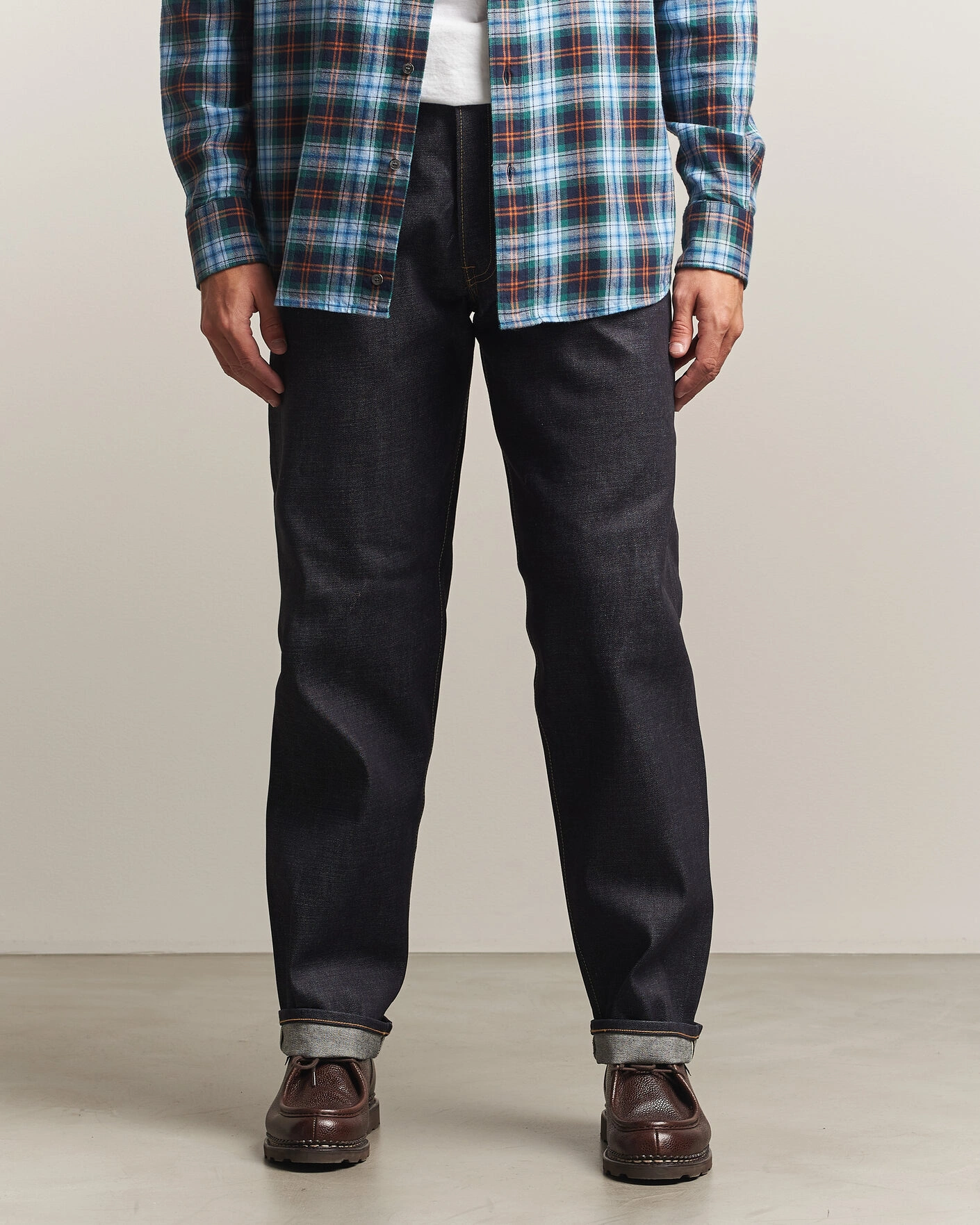 Herr | Byxor | EDWIN | Loose Straight Rainbow Selvage Jeans Unwashed
