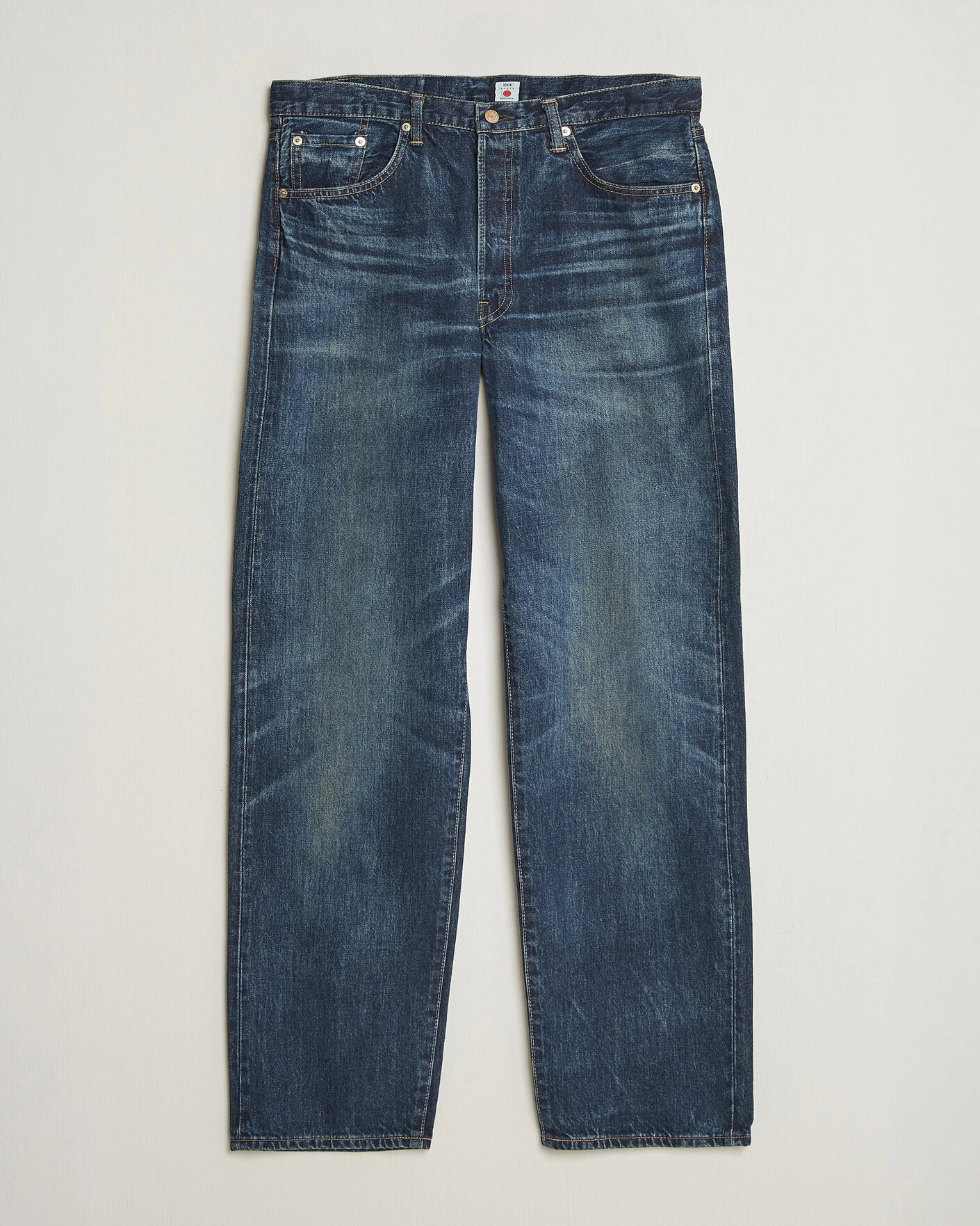 Herr | Byxor | EDWIN | Loose Straight Rainbow Selvage Jeans Dark Used