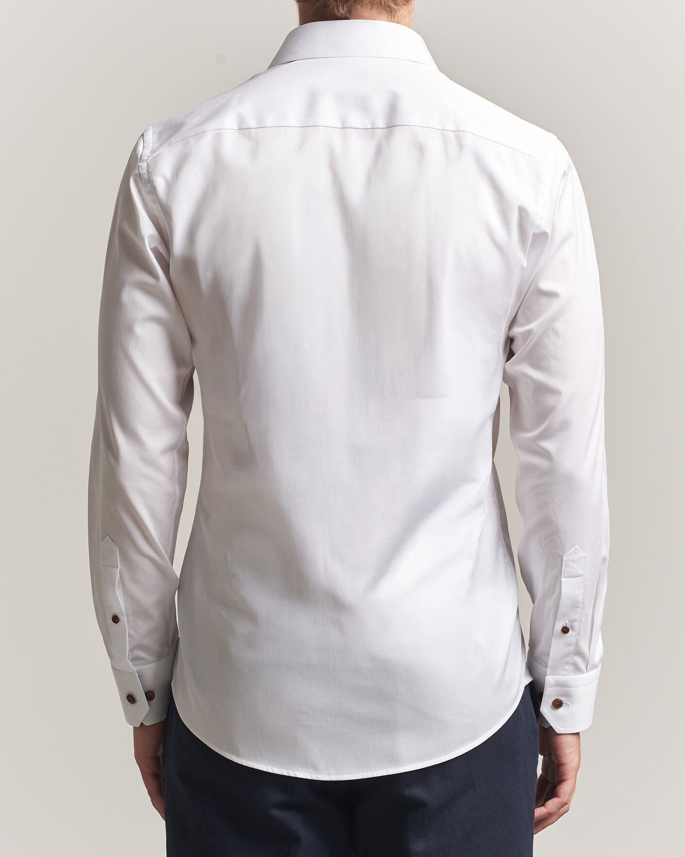 Herr | Skjortor | Eton | Slim Fit Signature Twill Contrast Shirt White